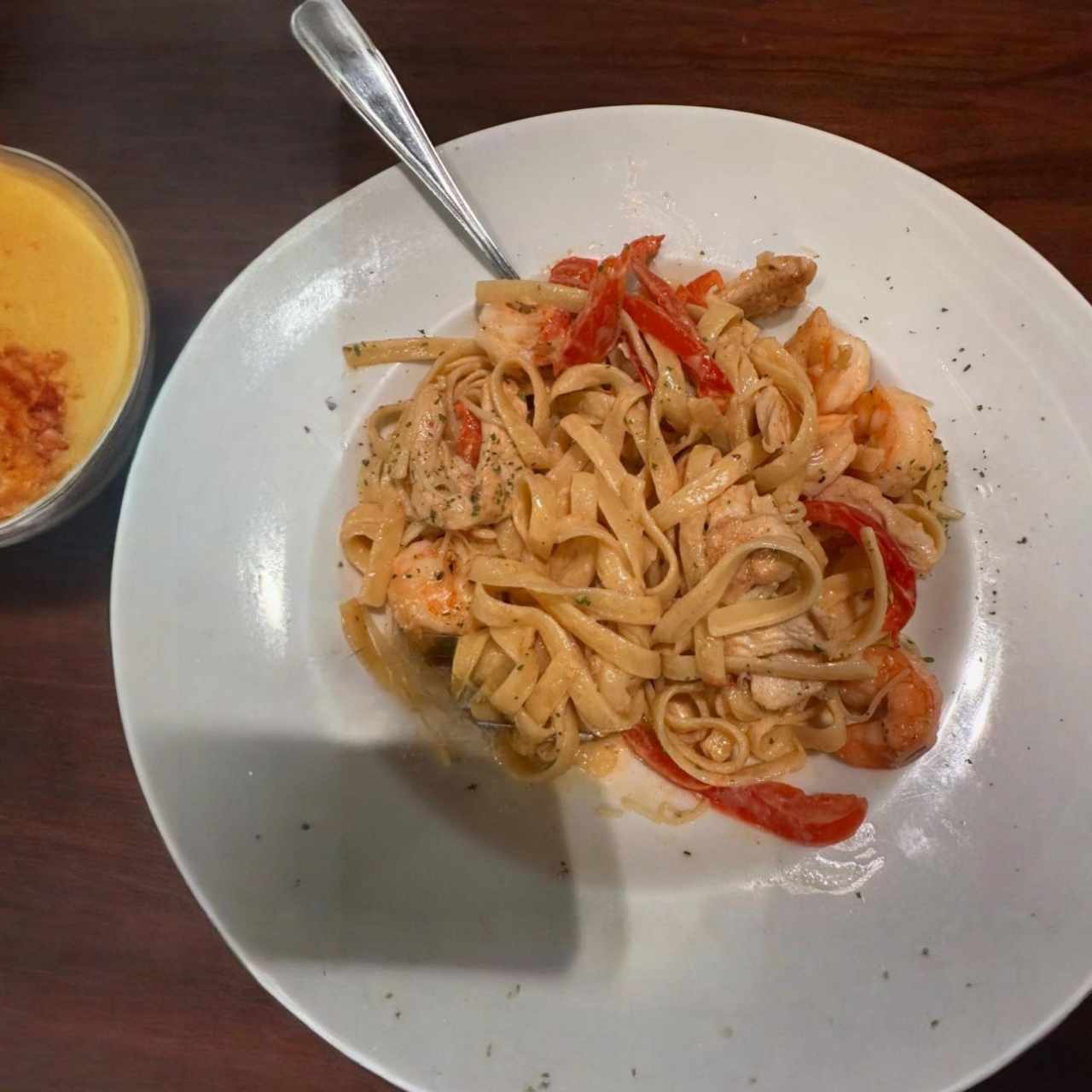 Shrimp and Chicken Cajun Pasta