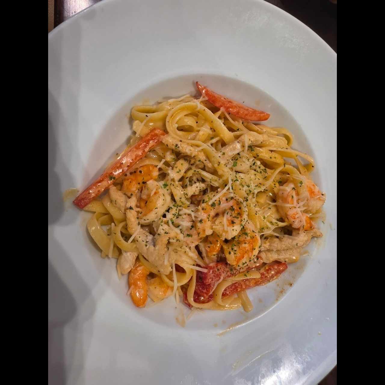 cajun shrimp & chicken pasta