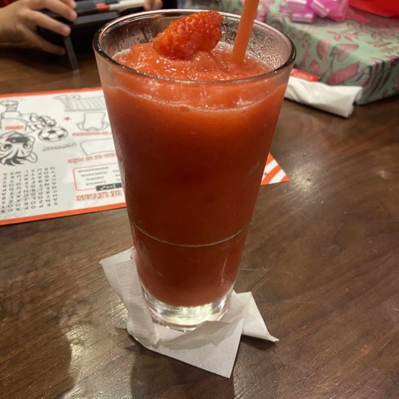 Jugo de fresa