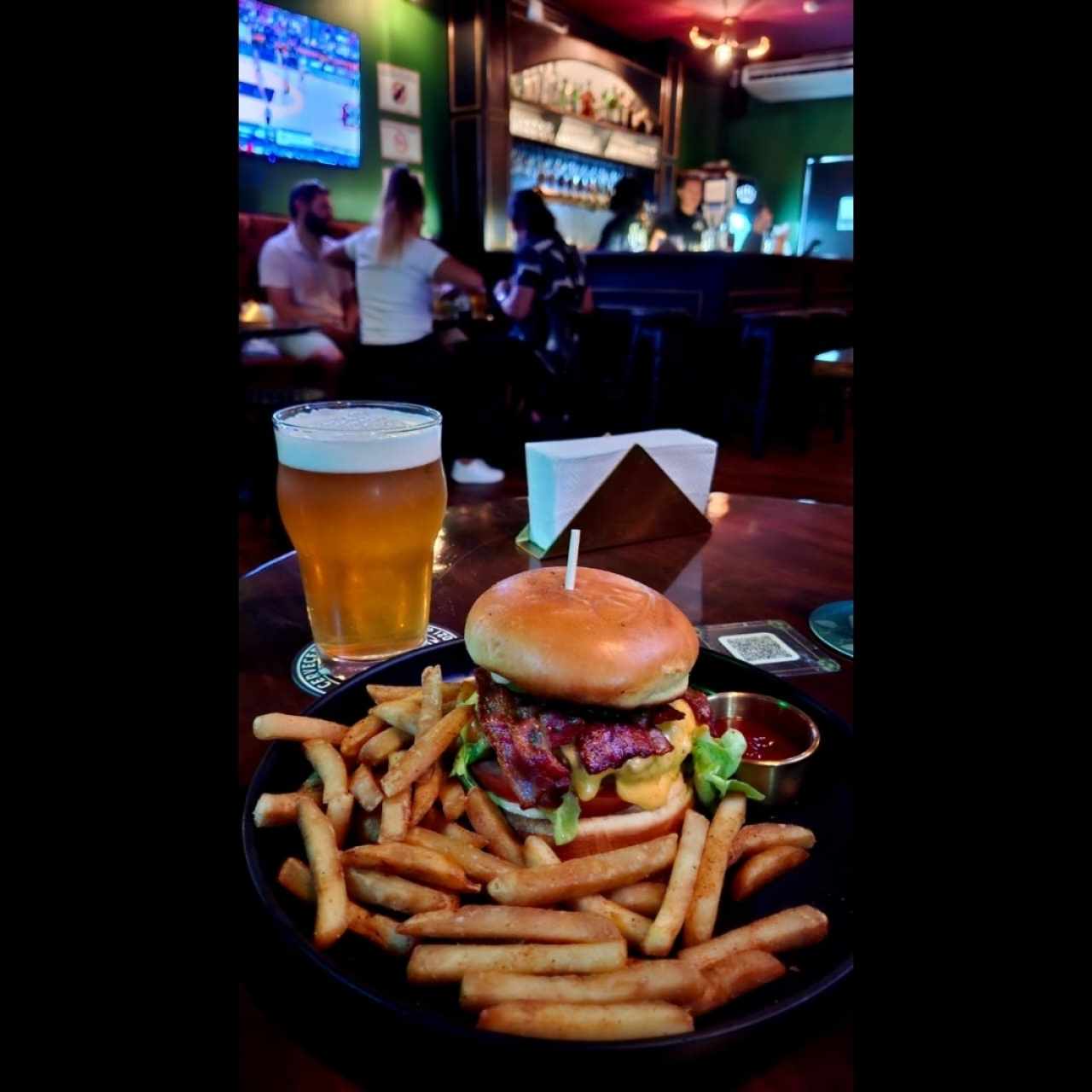 Riquísima hamburguesa. 