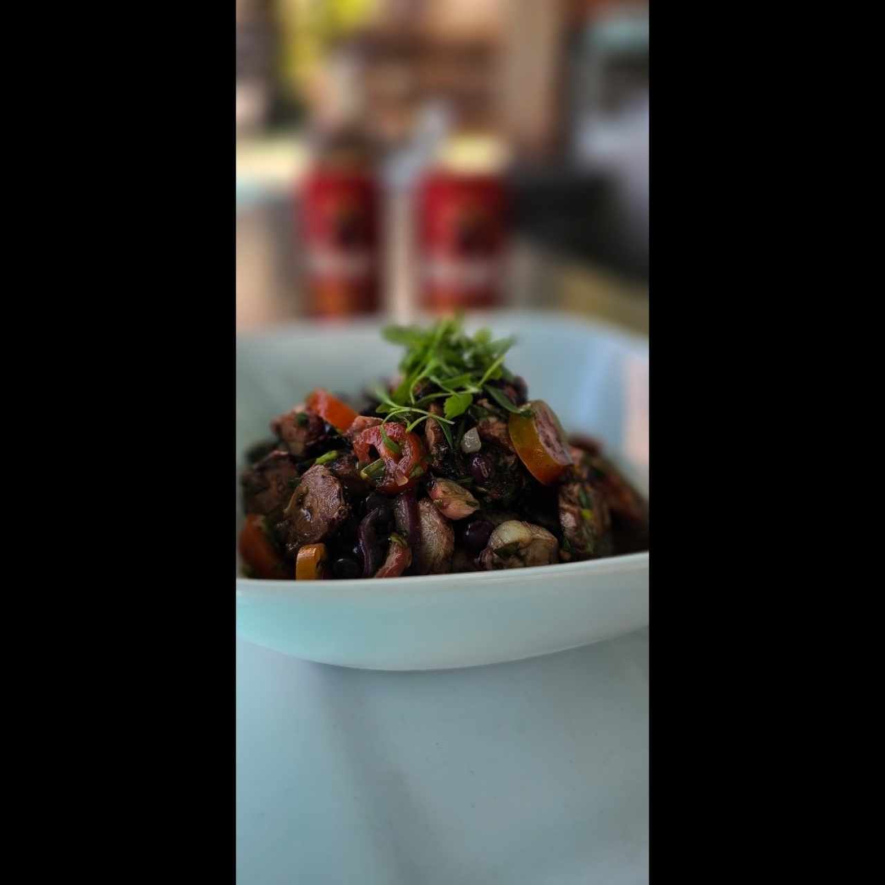 ceviche de pulpo con guandu