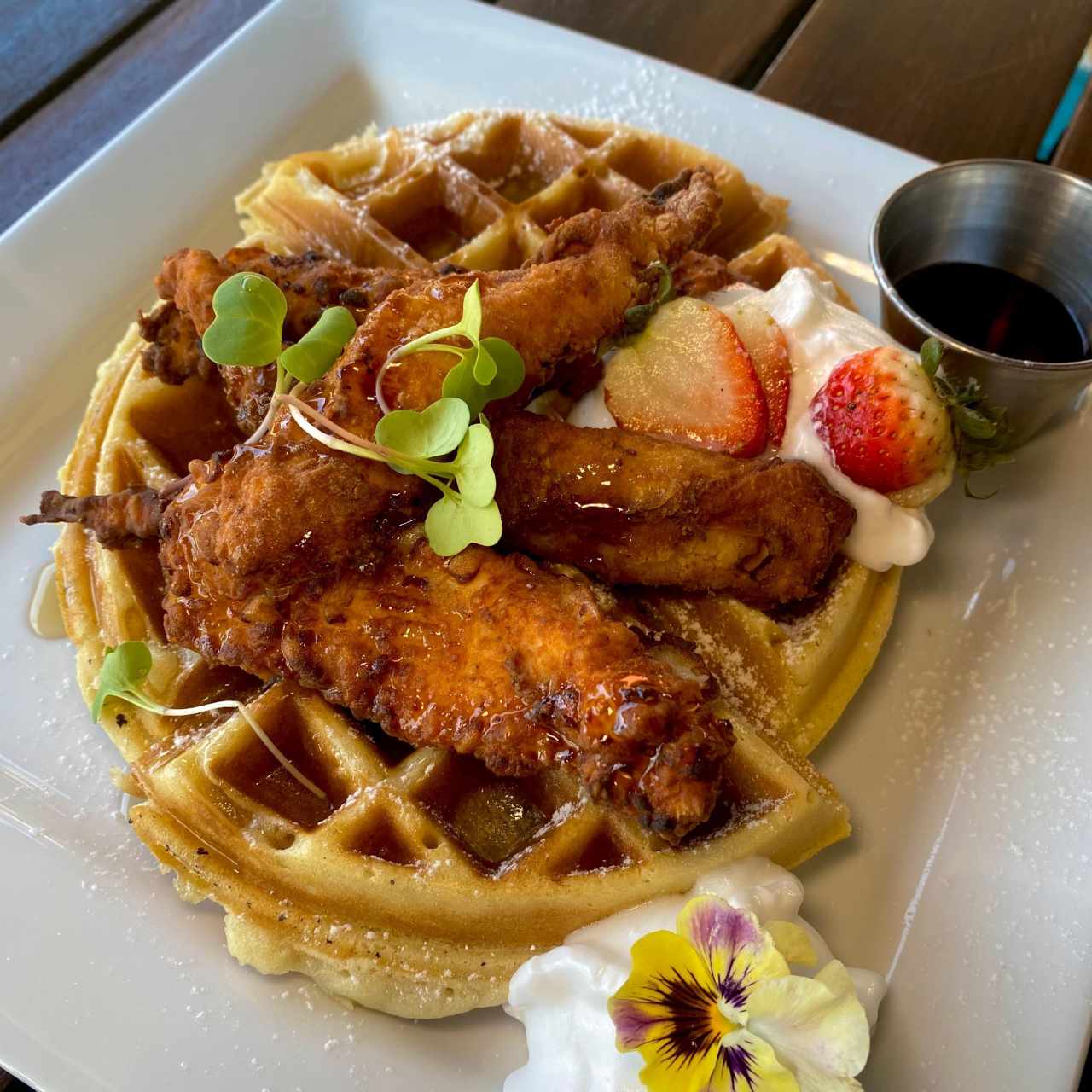 Chicken & waffles