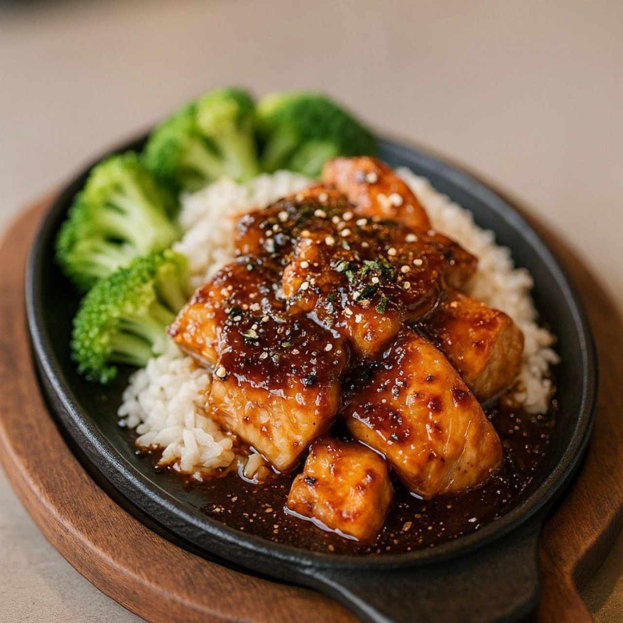Salmón Estilo Oriental