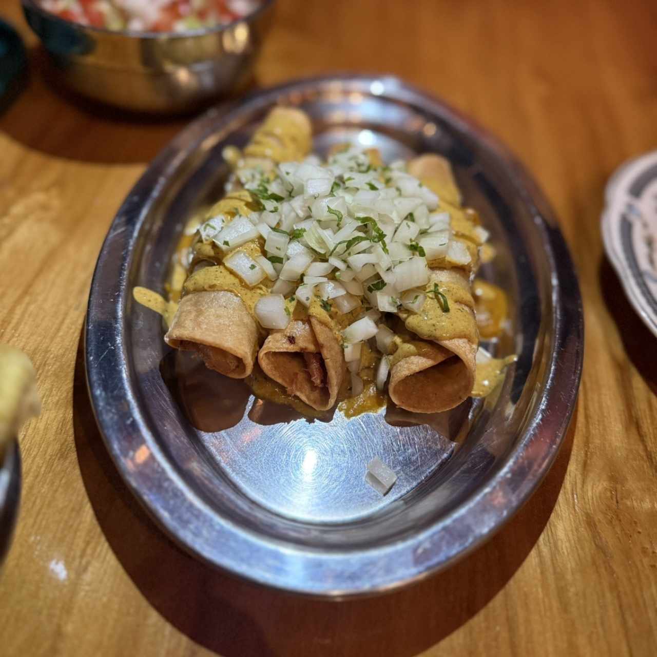 Flautas de pollo