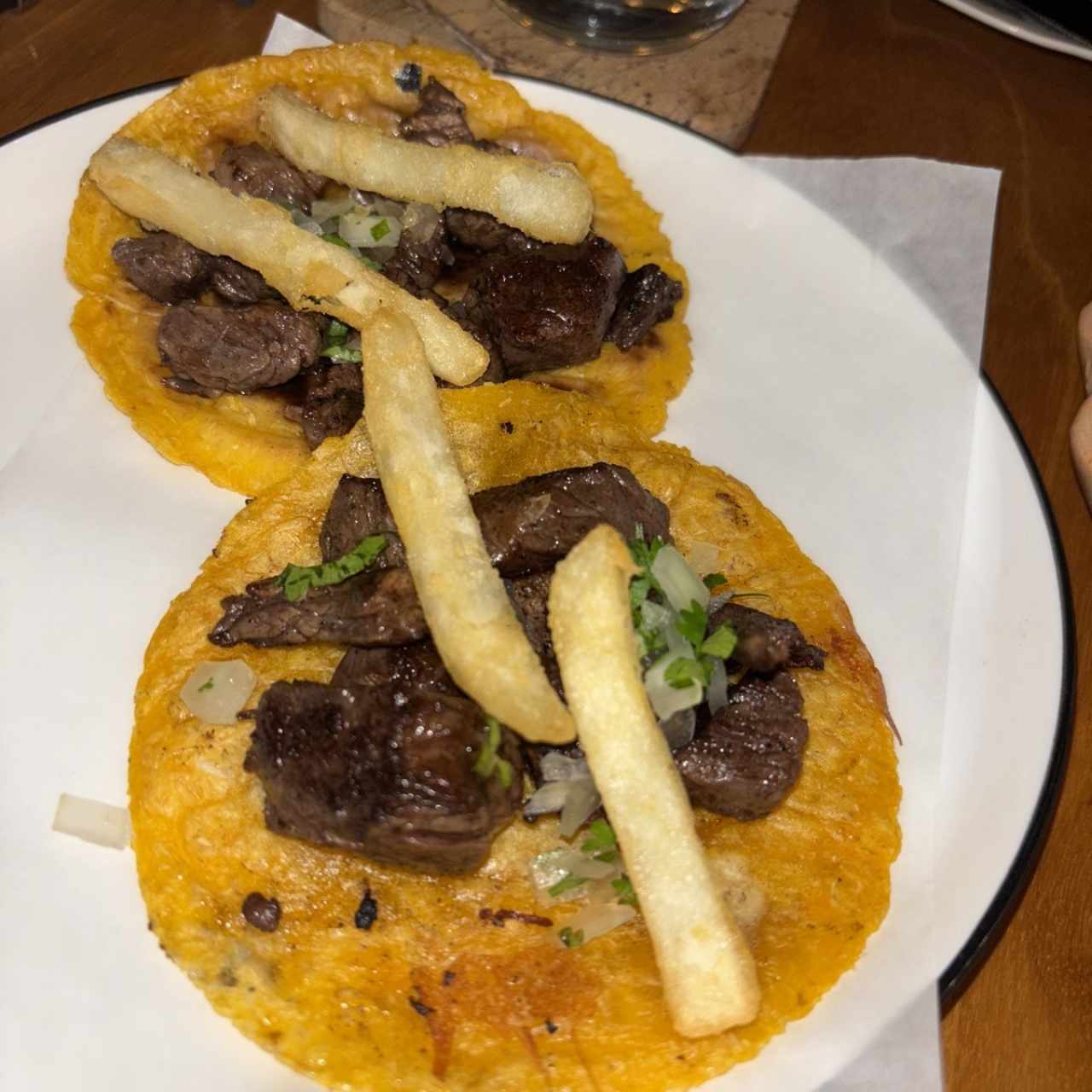 Entraña con papa