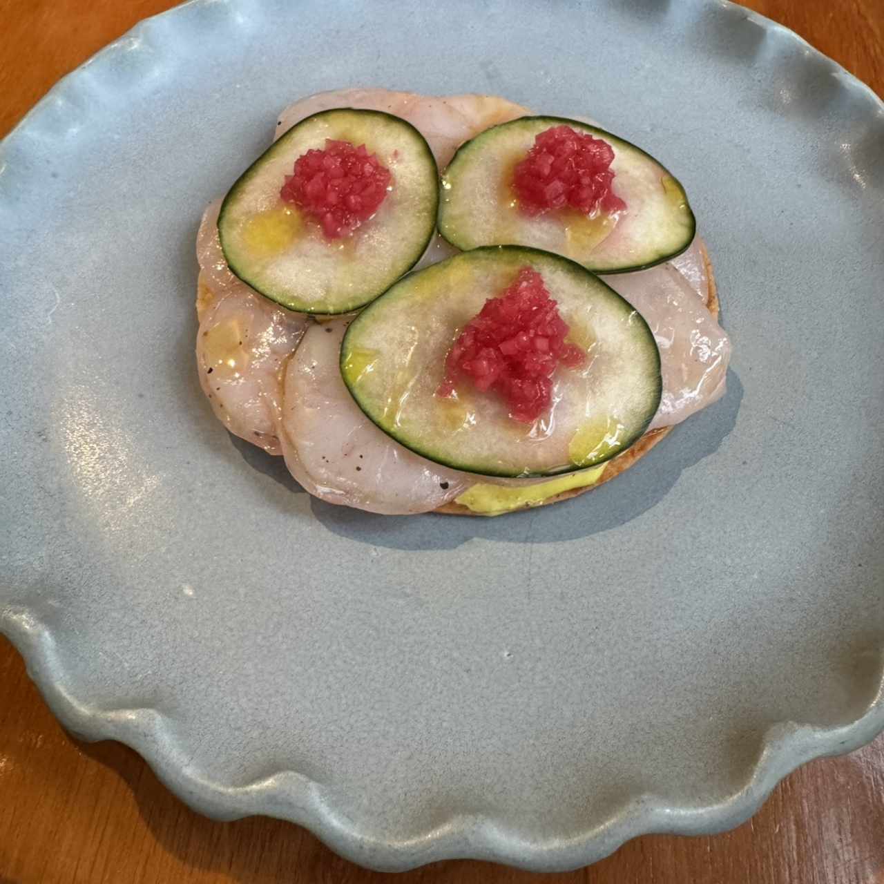 Tostadas de camarón