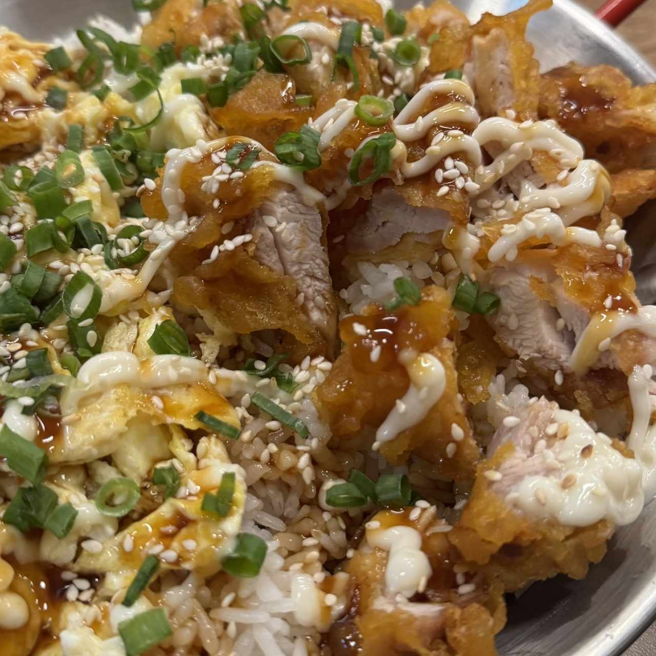 Chicken mayo rice bowl 