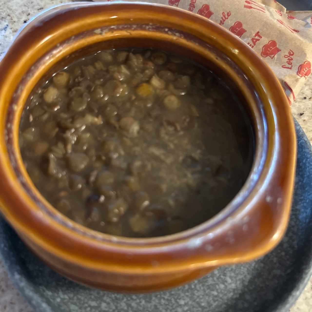Sopa de lentejas 