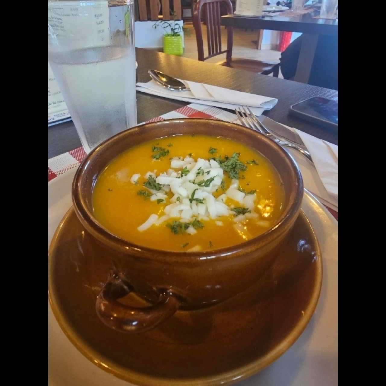 sopa de zapallo