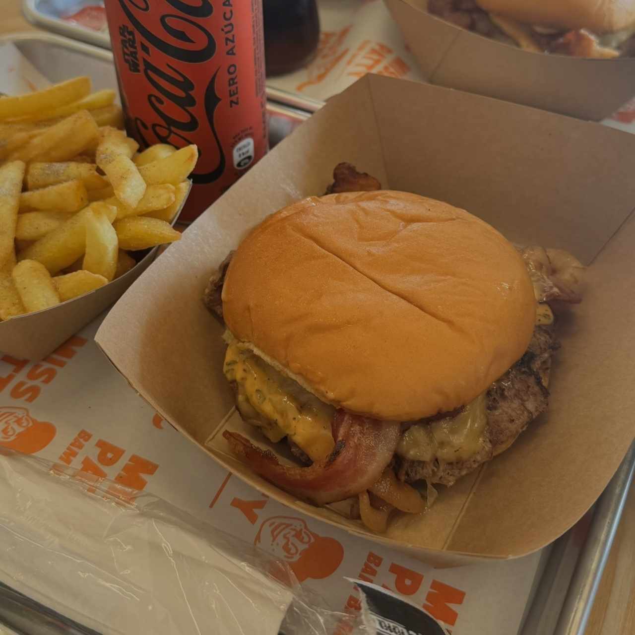 Bacon Bam Bam Doble con Papas