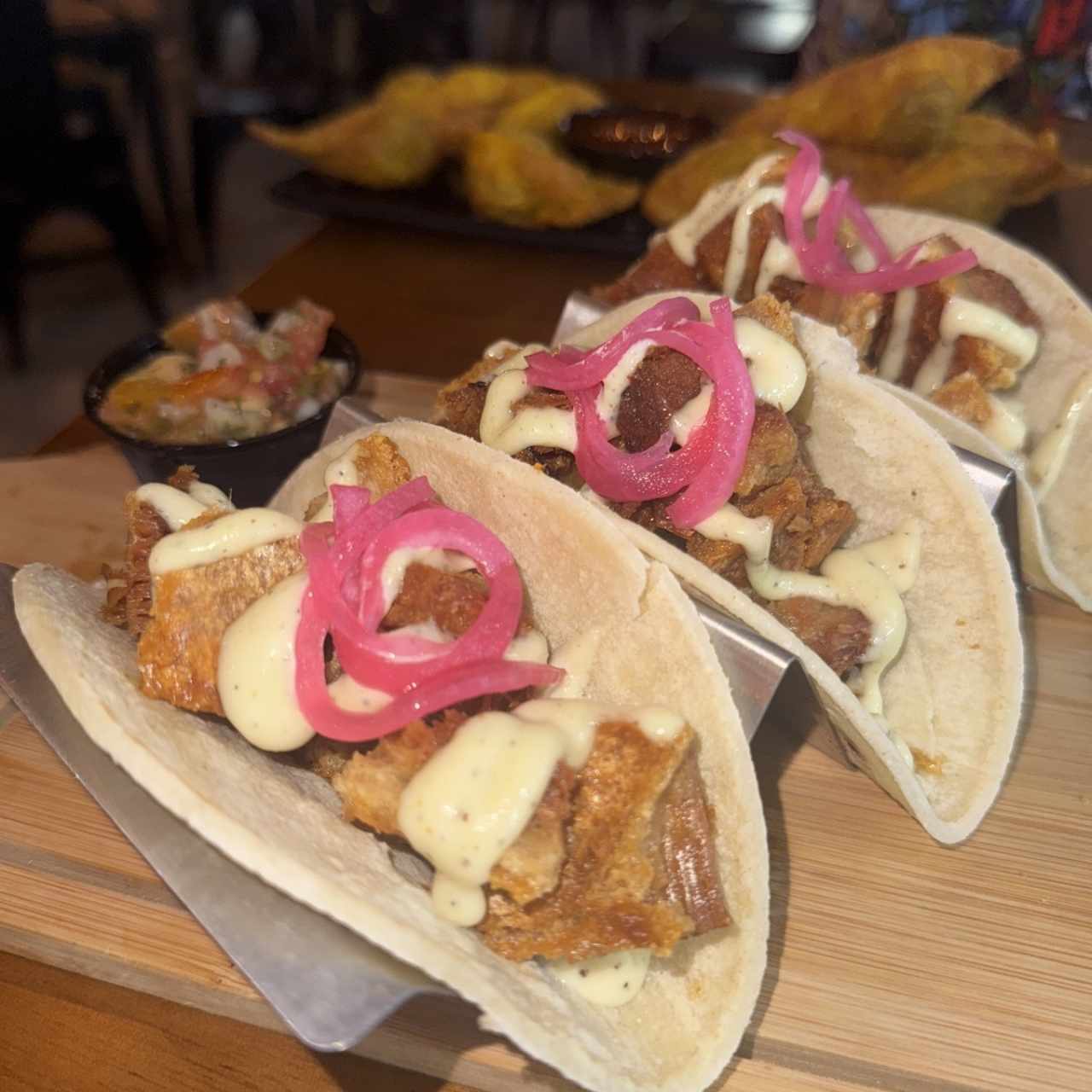 Tacos de chicharron