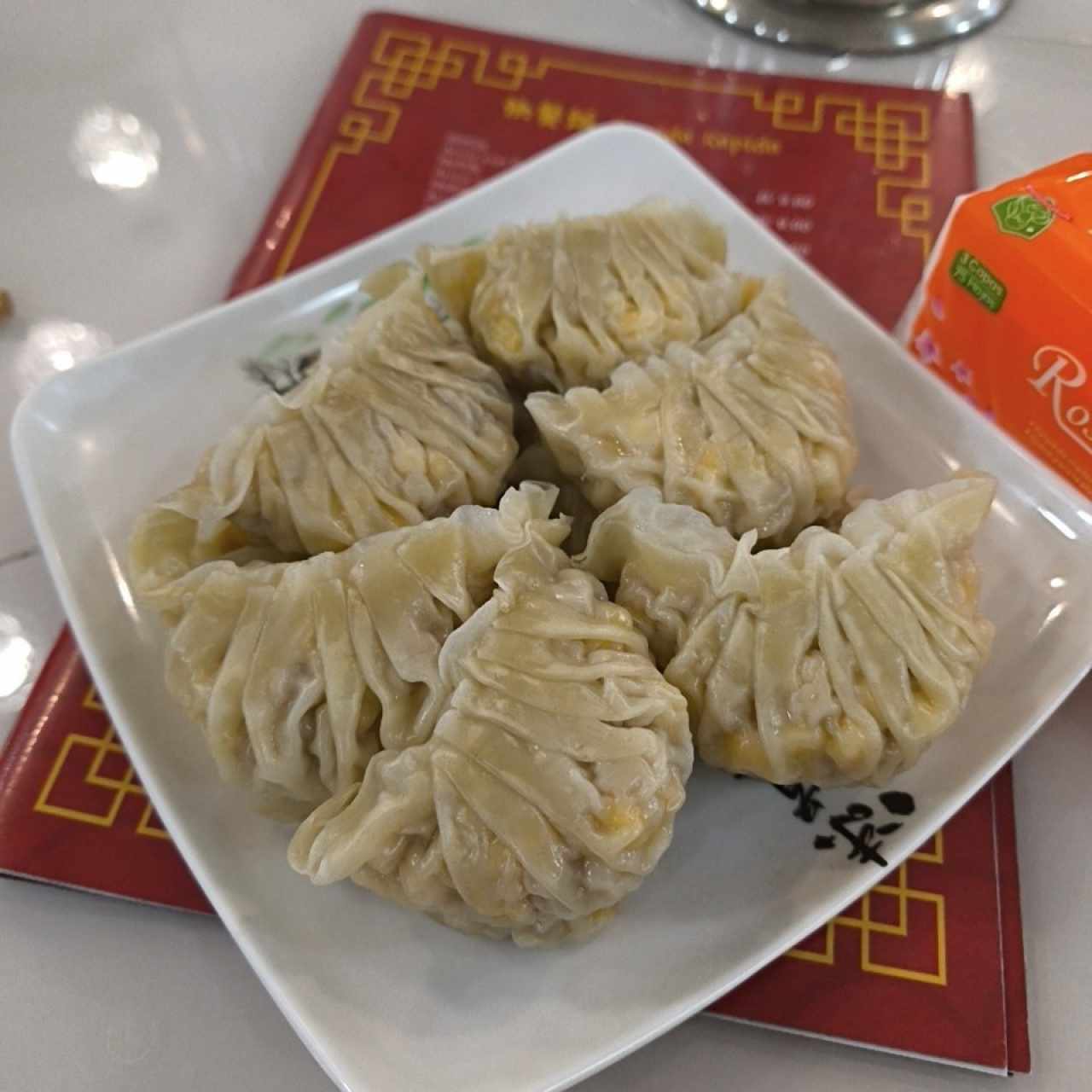 dumplings se maiz y puerco