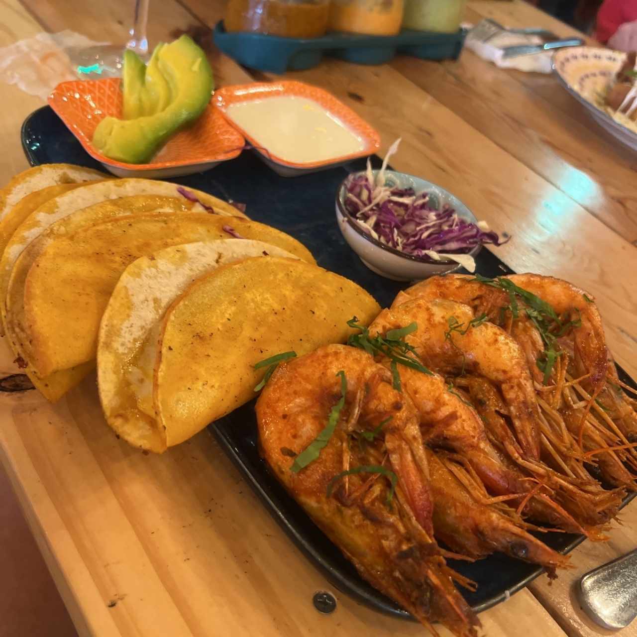 Tacos de Langostinos