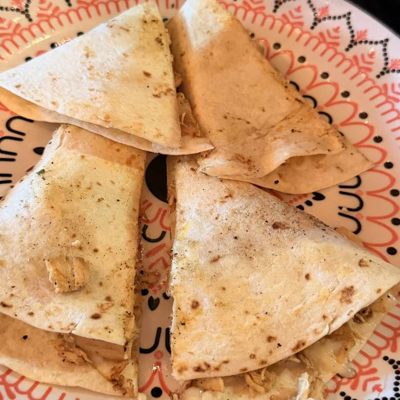 Quesadilla de pollo infantil