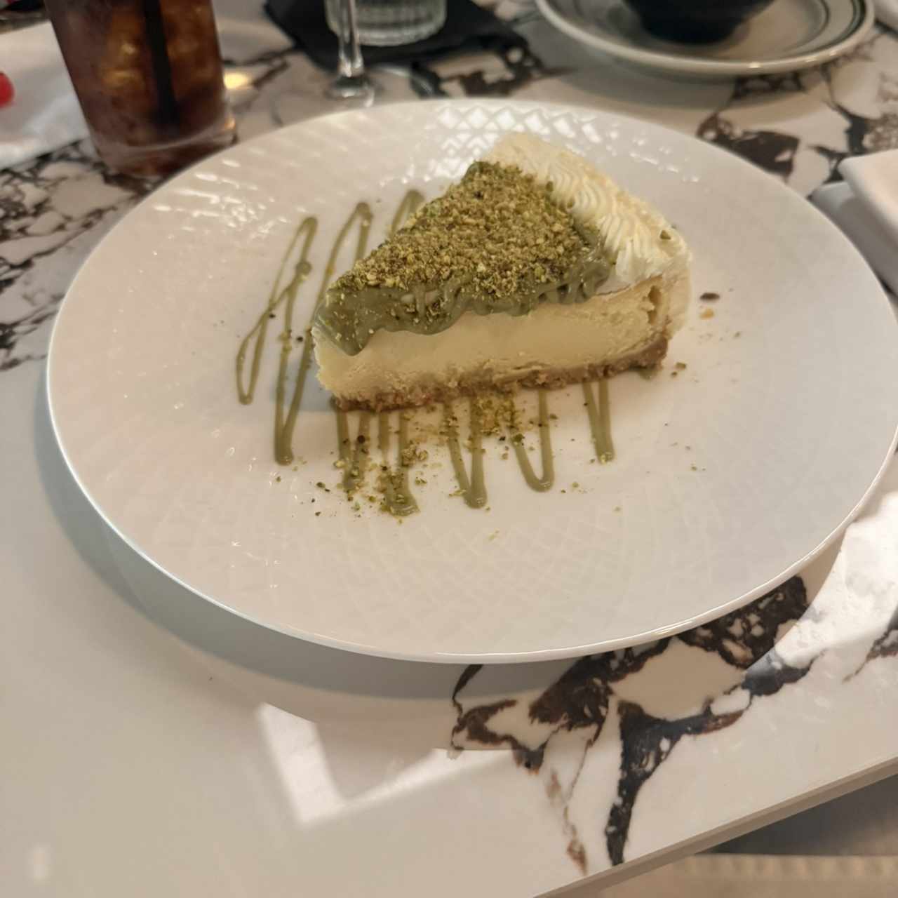 Cheesecake de pistacho 