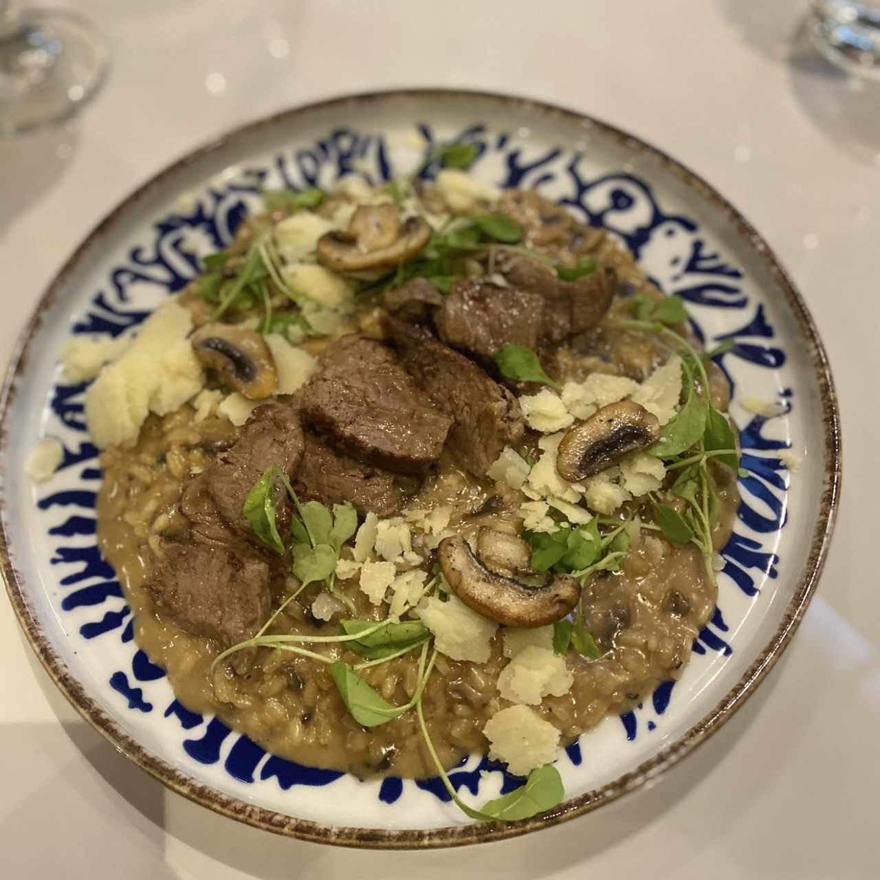 Rissotto funghi porccini con filete 