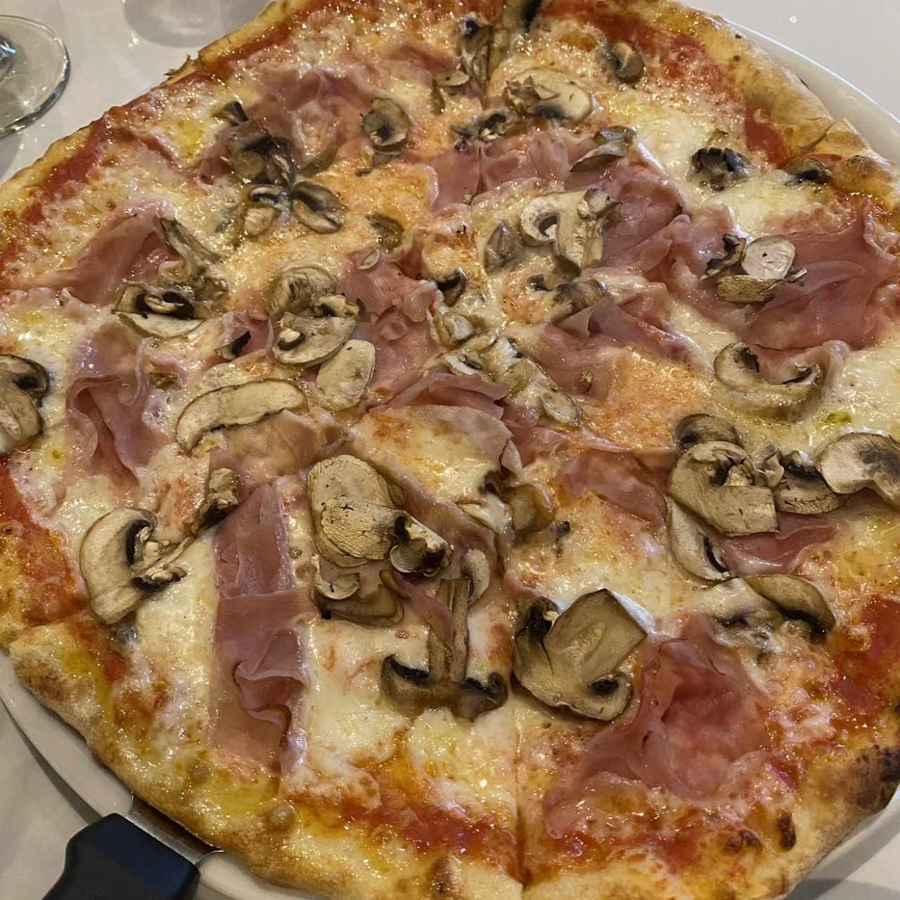 Pizza de hongos 