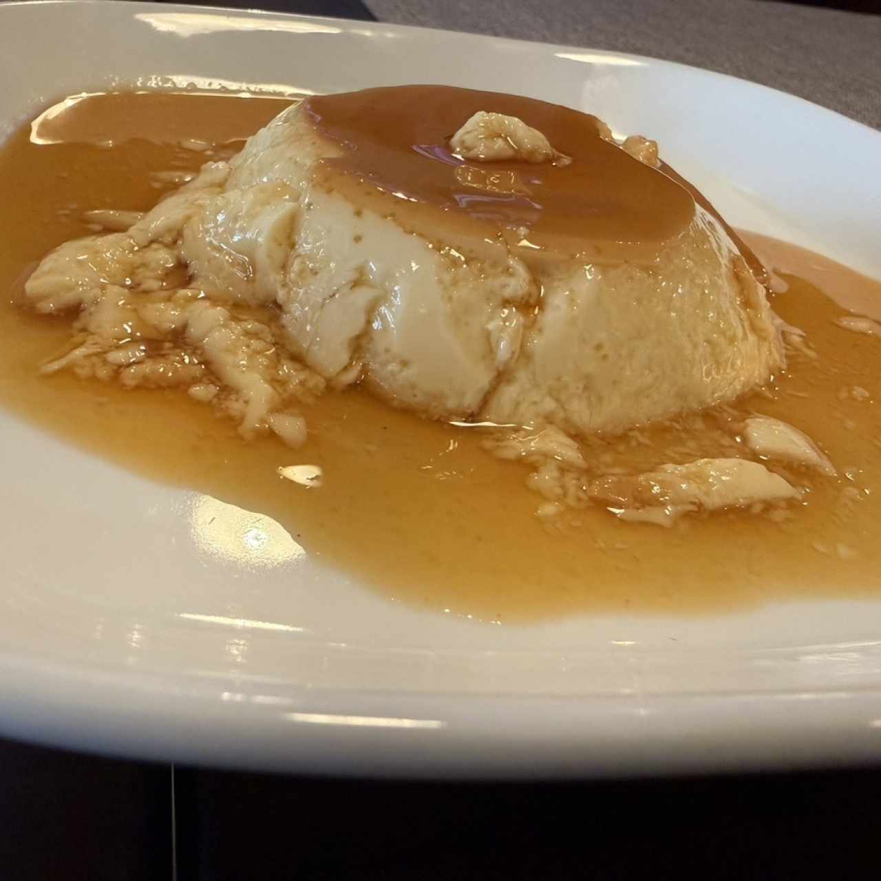 Flan de la casa
