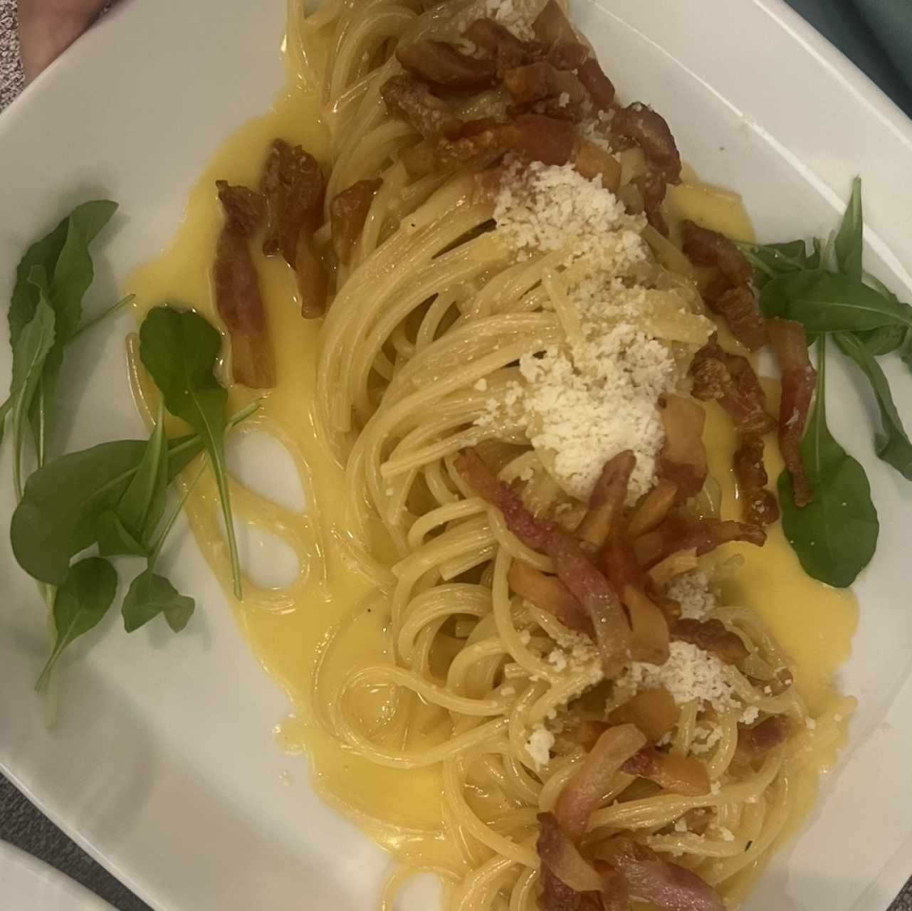 Spaguetti a la carbonara