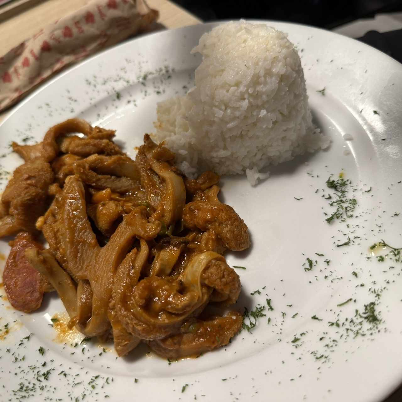 Mondongo con arroz 
