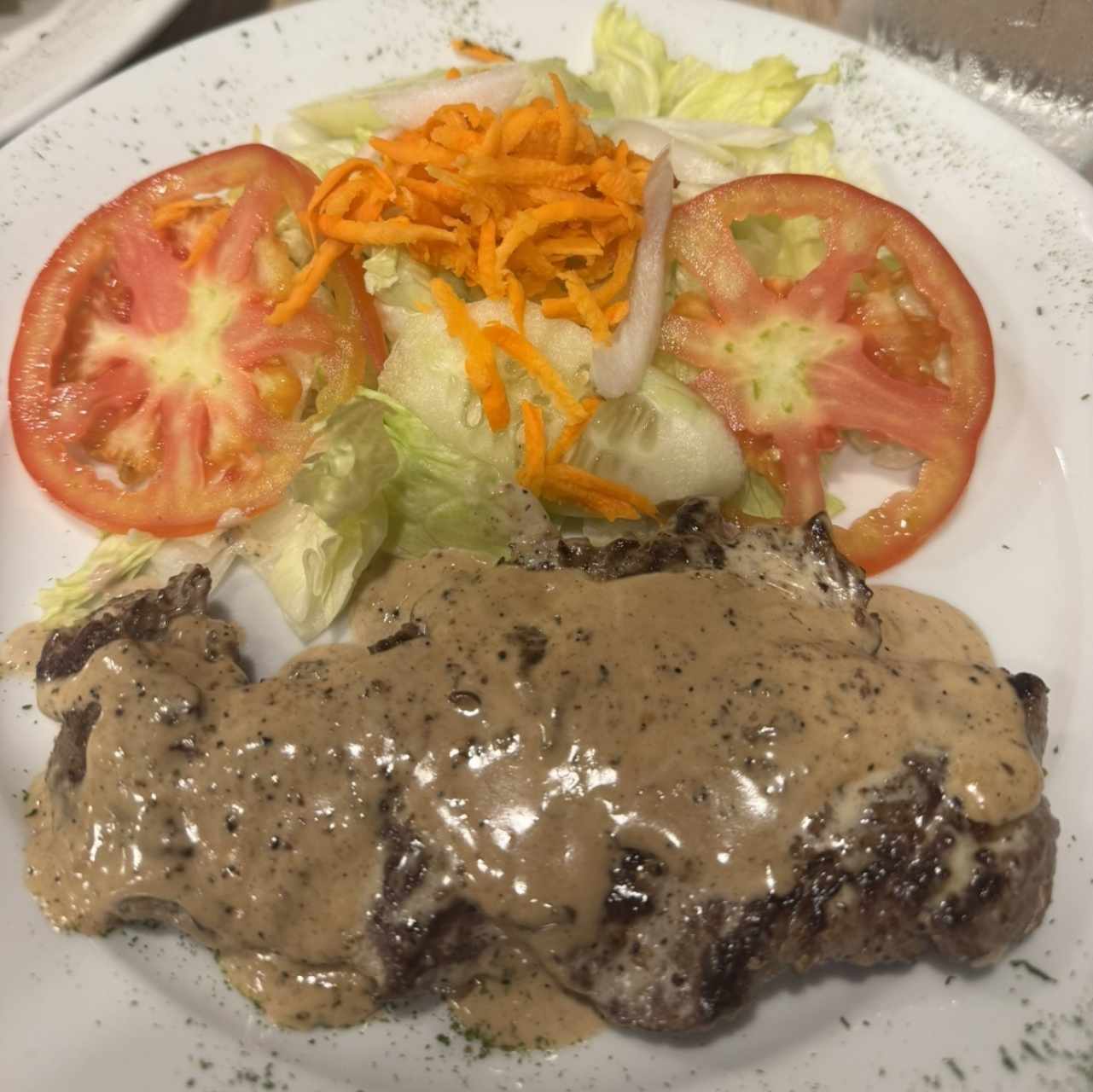 Filete de res a la pimienta 