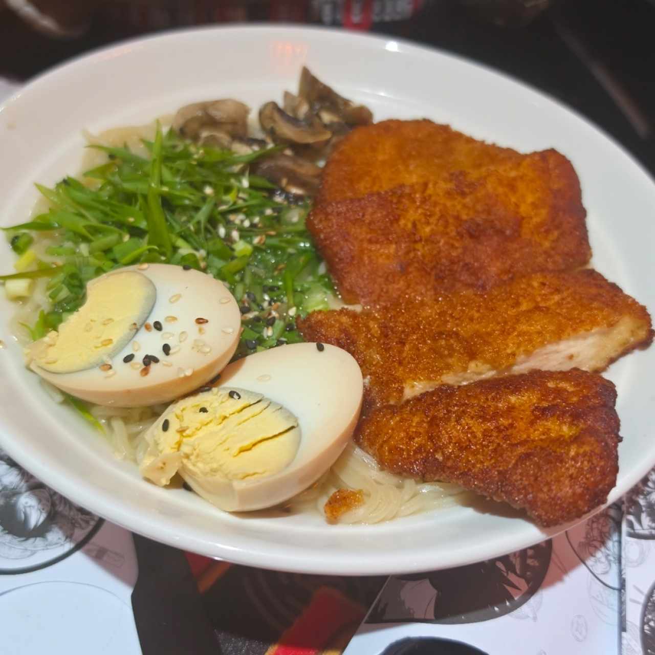 Ramen de pollo apanado