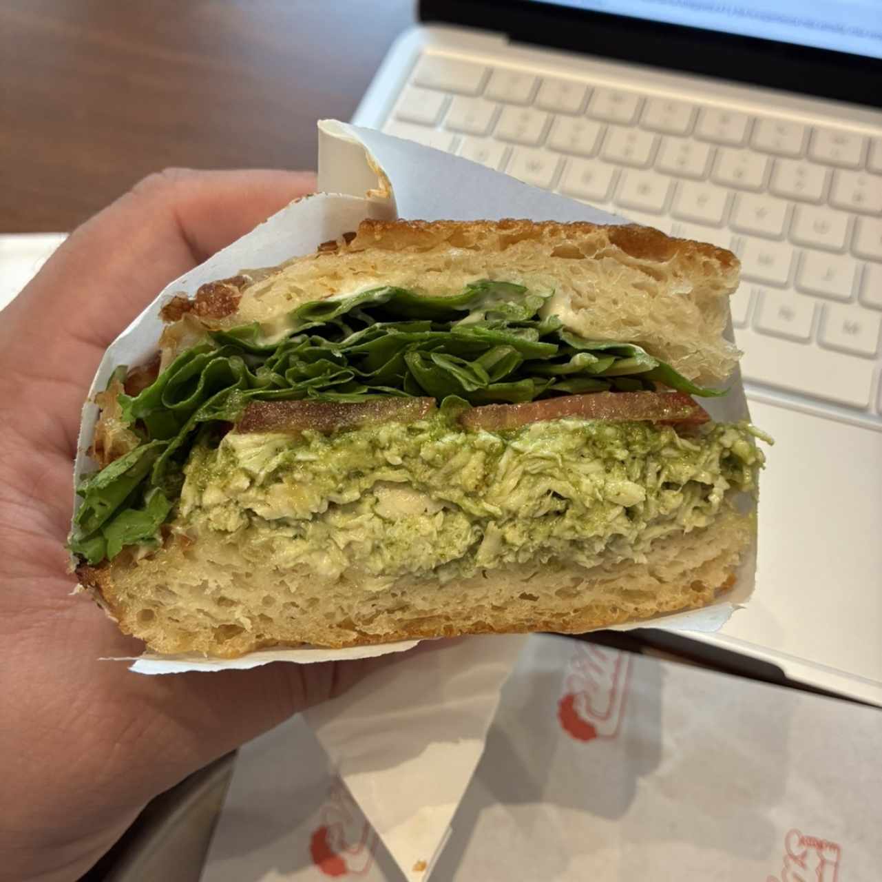 Pesto Chicken Salad Sandwich Fresco