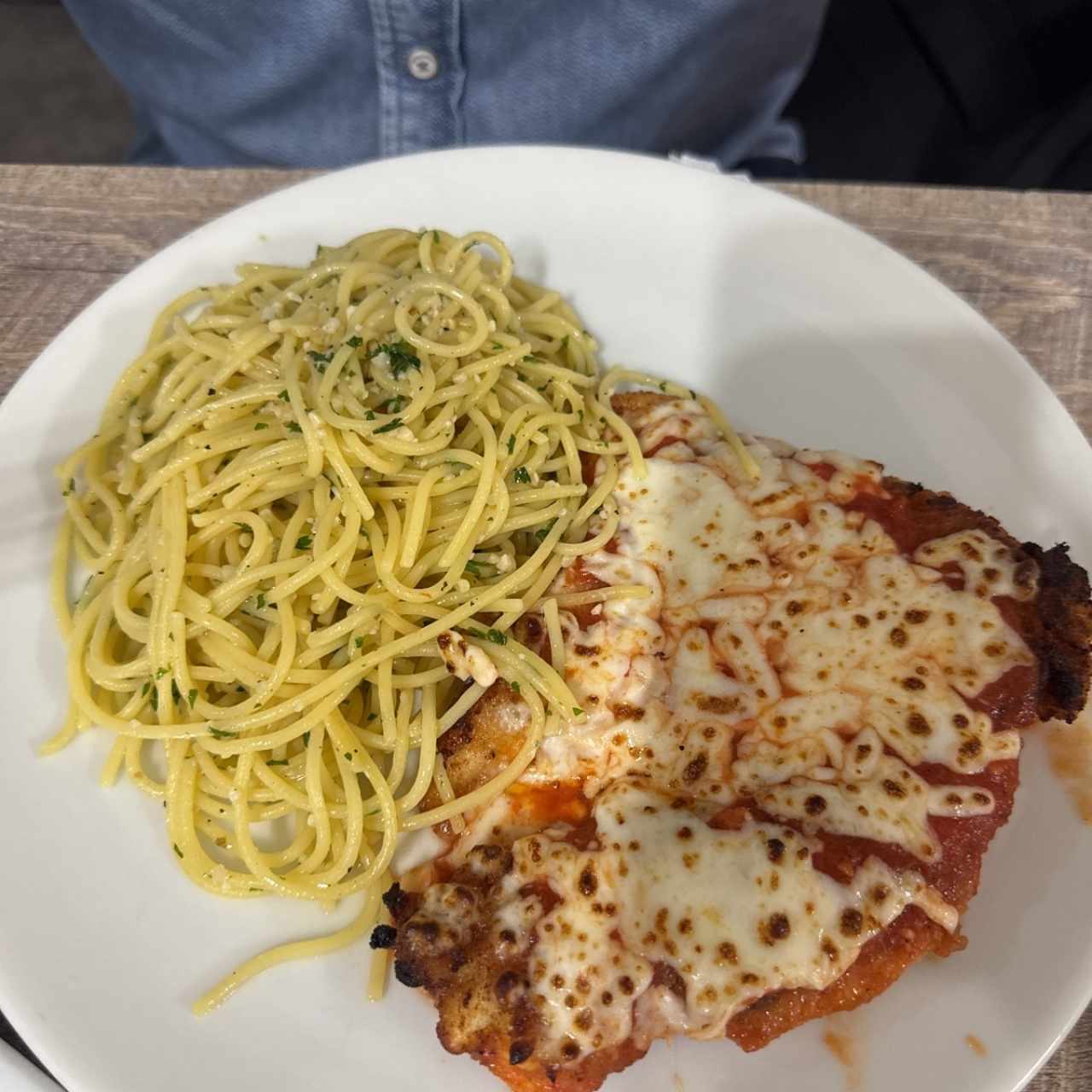 Milanesa a la parmigiana