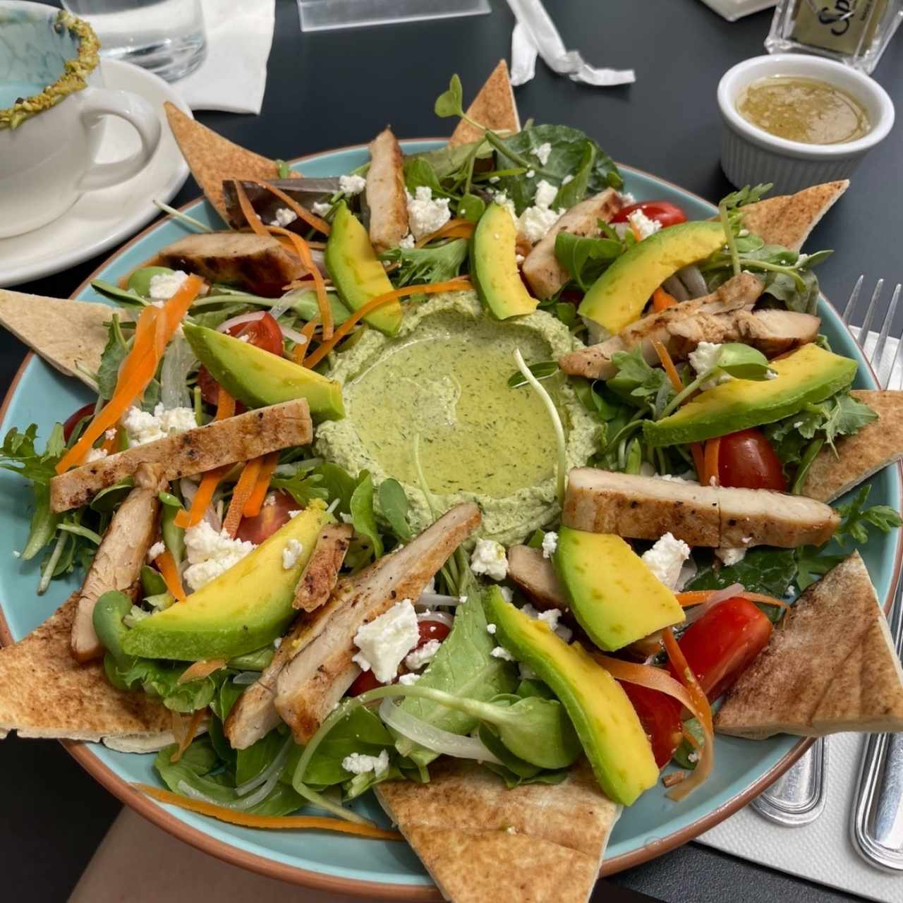 Ensalada Edamame Hummus