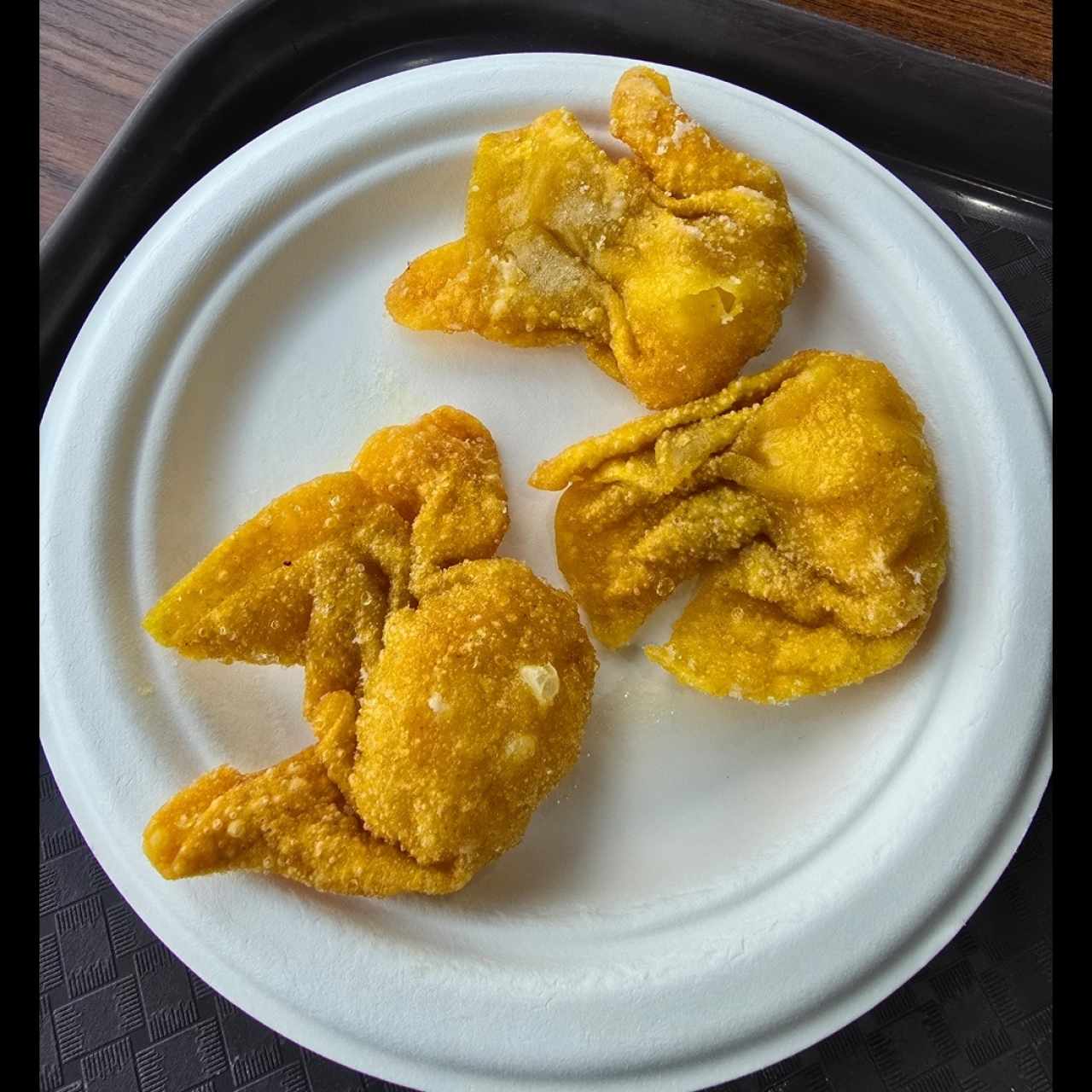 wanton con camarones