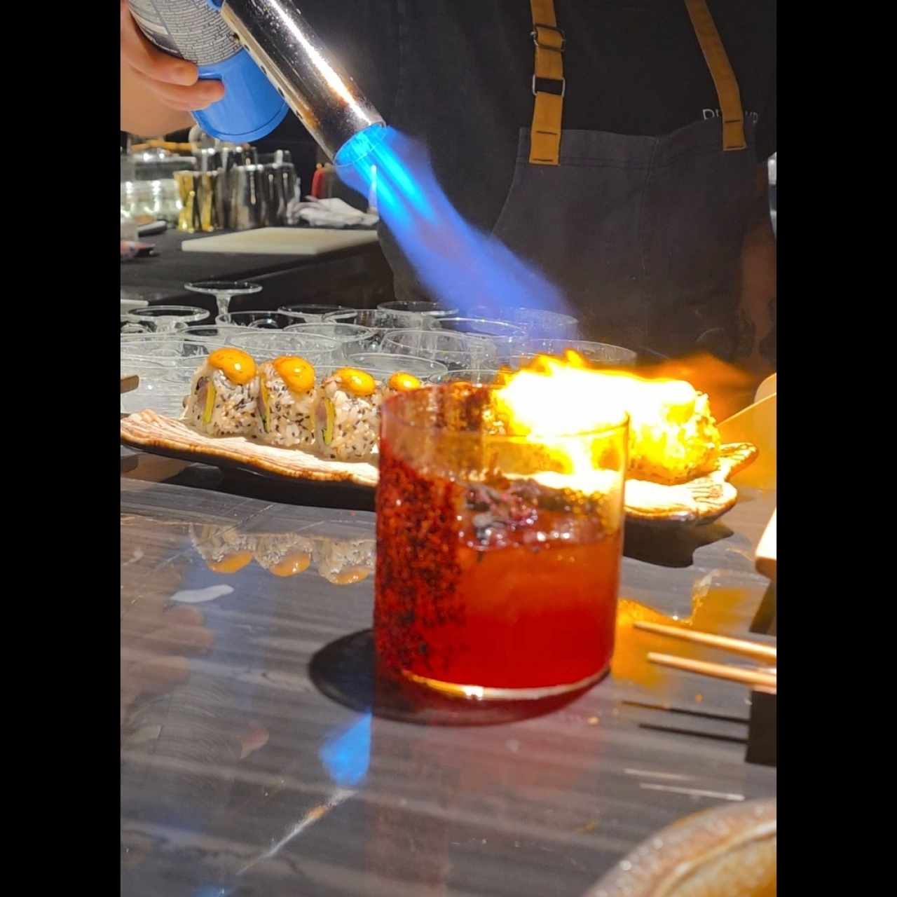 spicy tuna + special cocktail Gregory