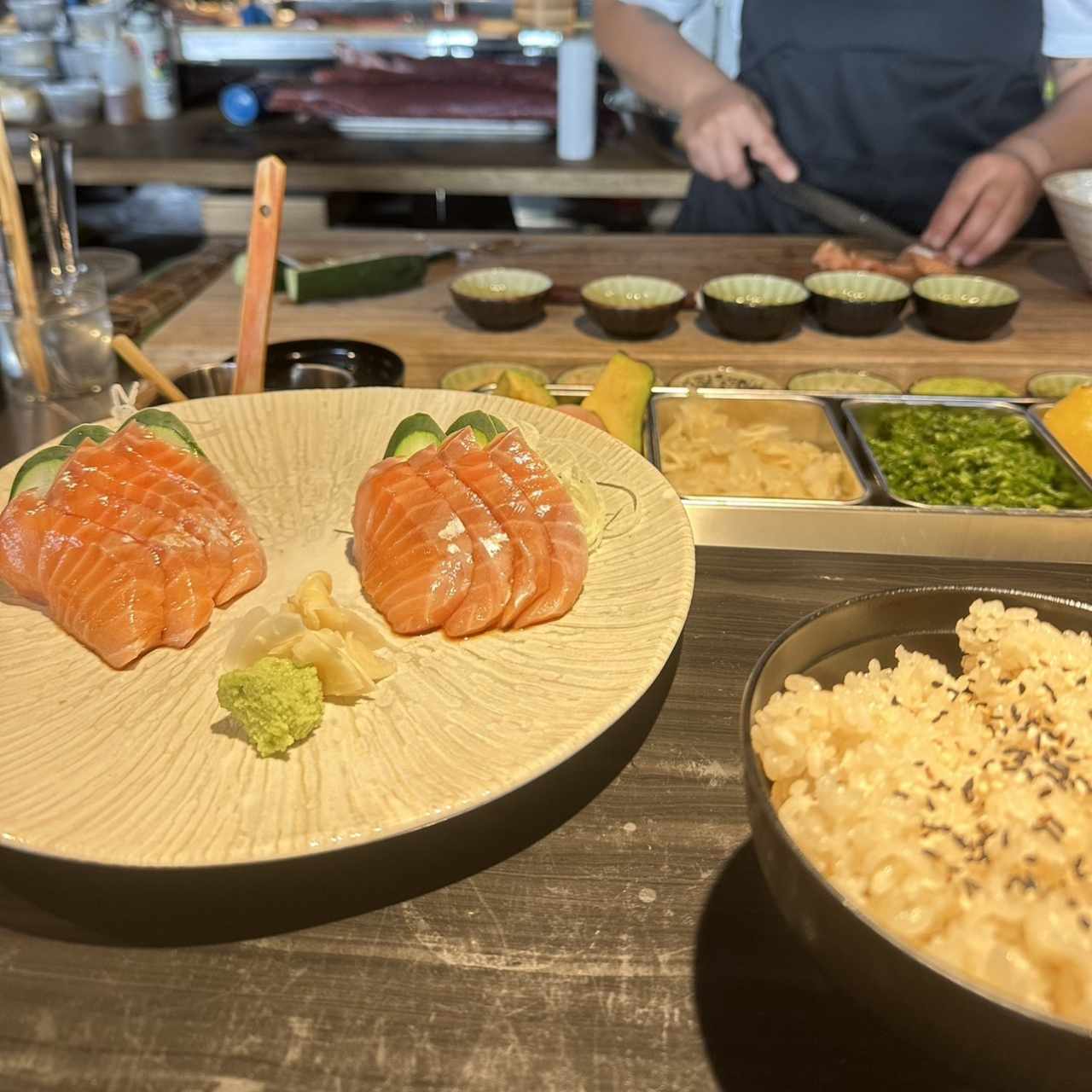 Sashimi de salmon