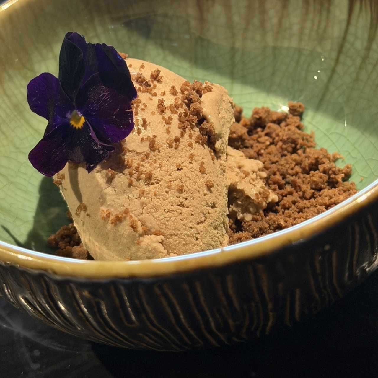 Helado de chocolate
