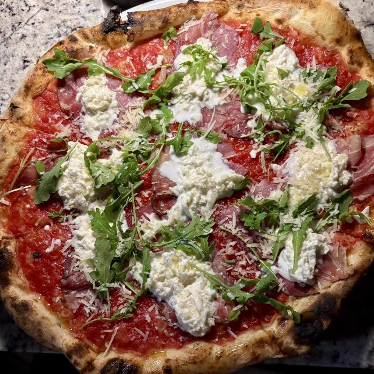 Pizza Speck & Stracciatella