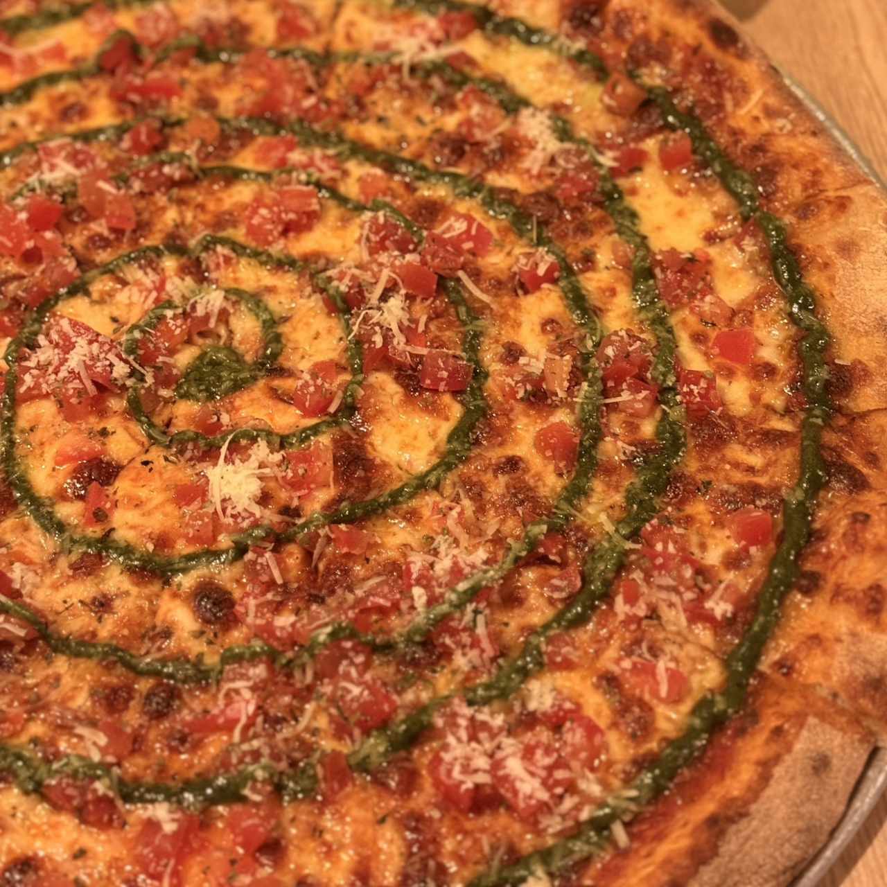Pizza con Pesto