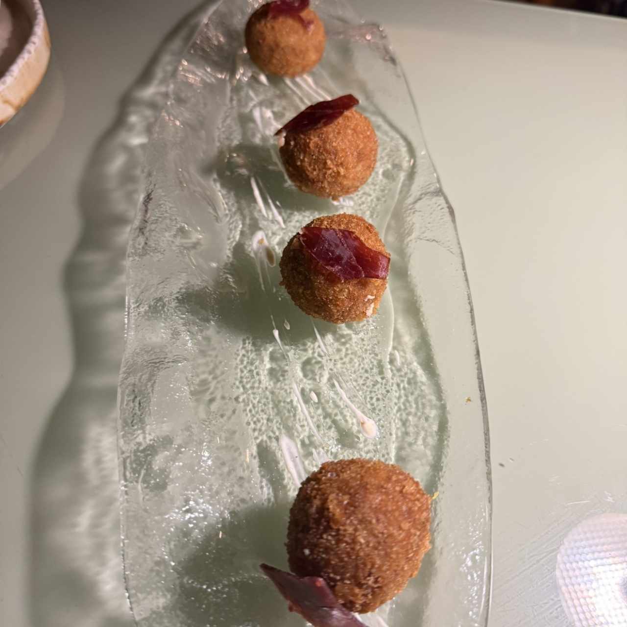 Croquetas de bechamel de jamon iberico 