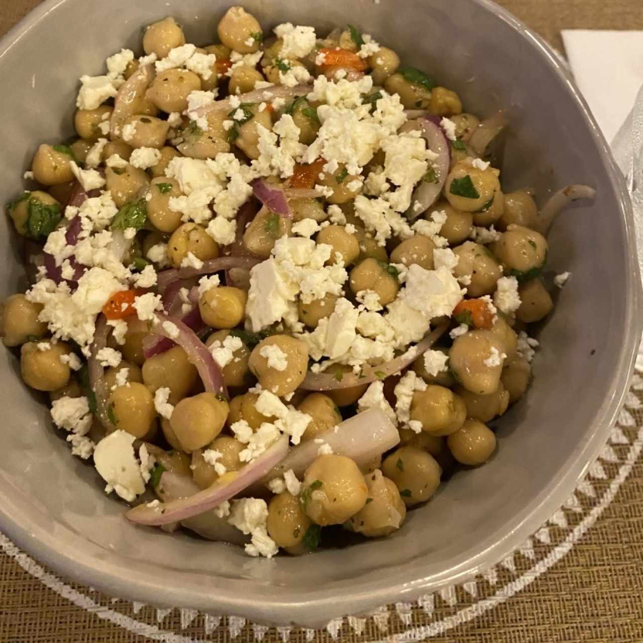 Ensalada de garbanzos 