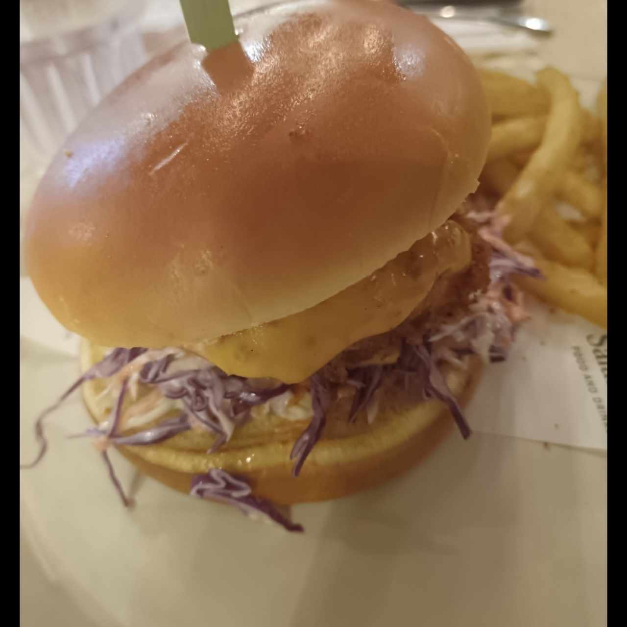 Hamburguesa de pollo crispy 