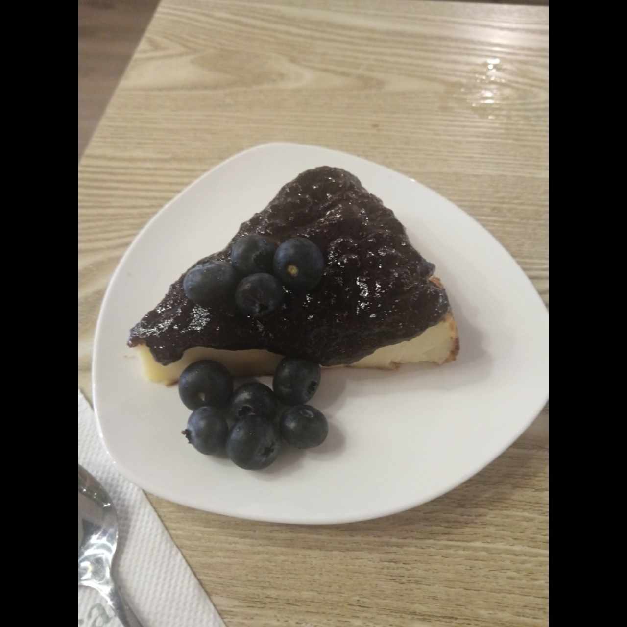 Torta vasca con Blueberry 