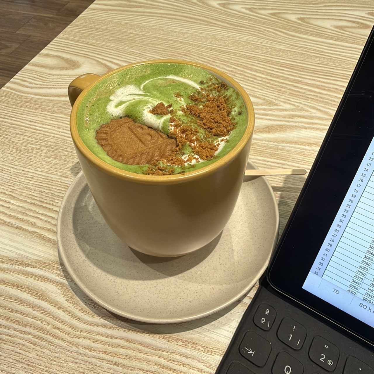 Matcha lotus