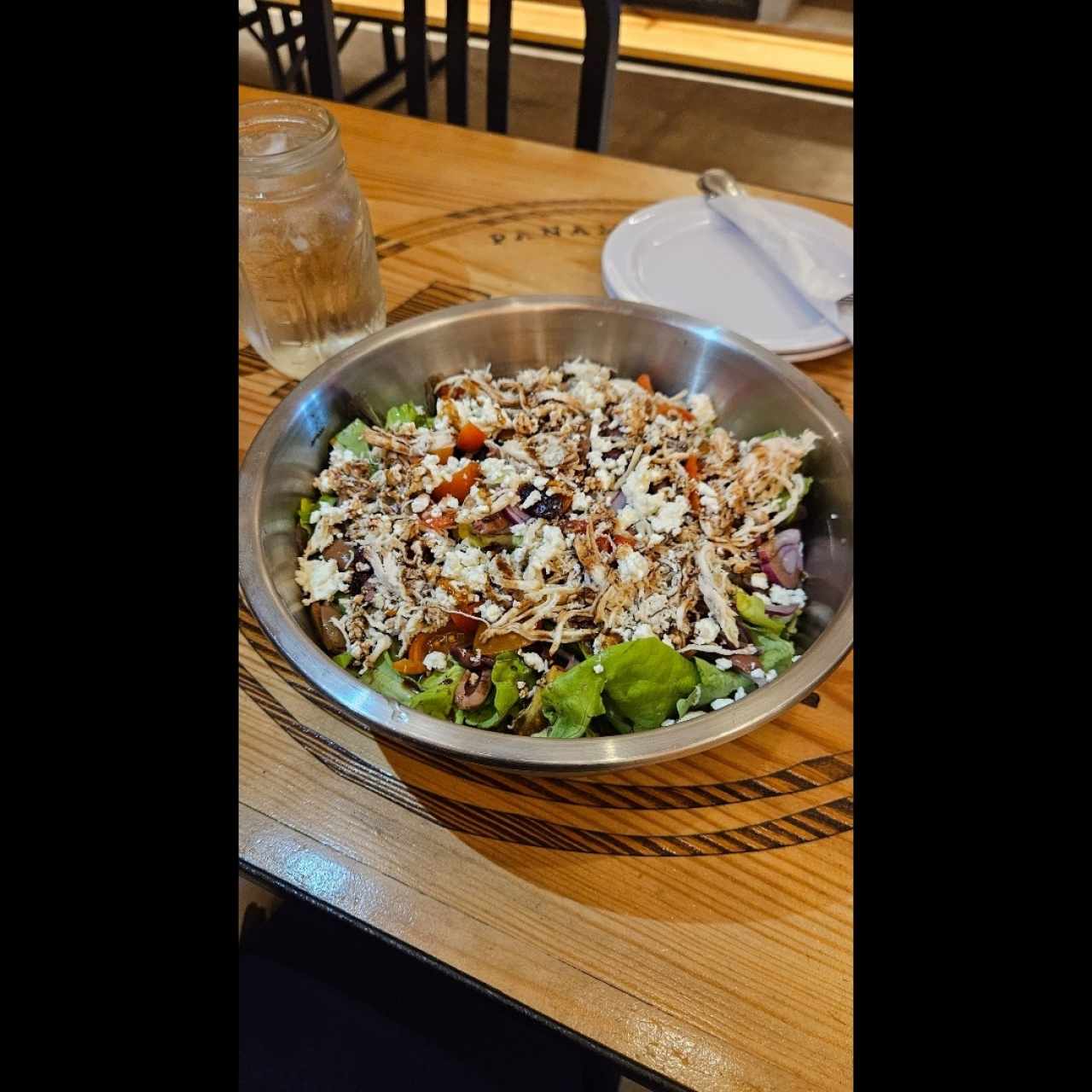 ensalada Griega con pollo 