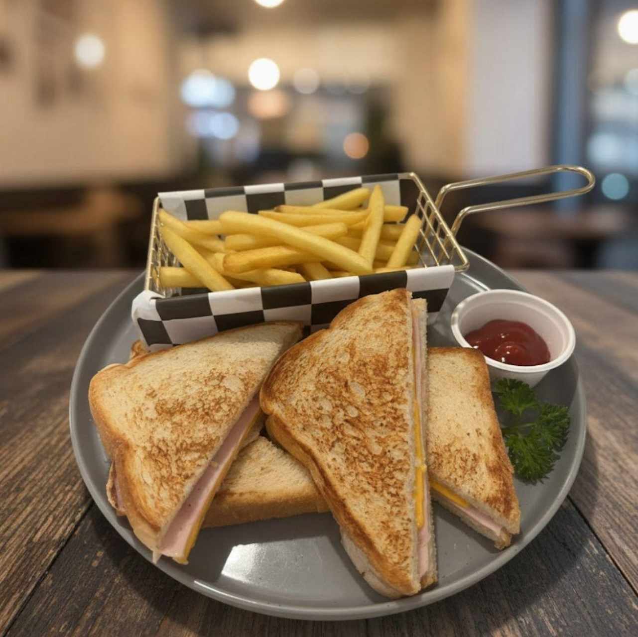 Sandwich de Queso y Jamón de Pavo