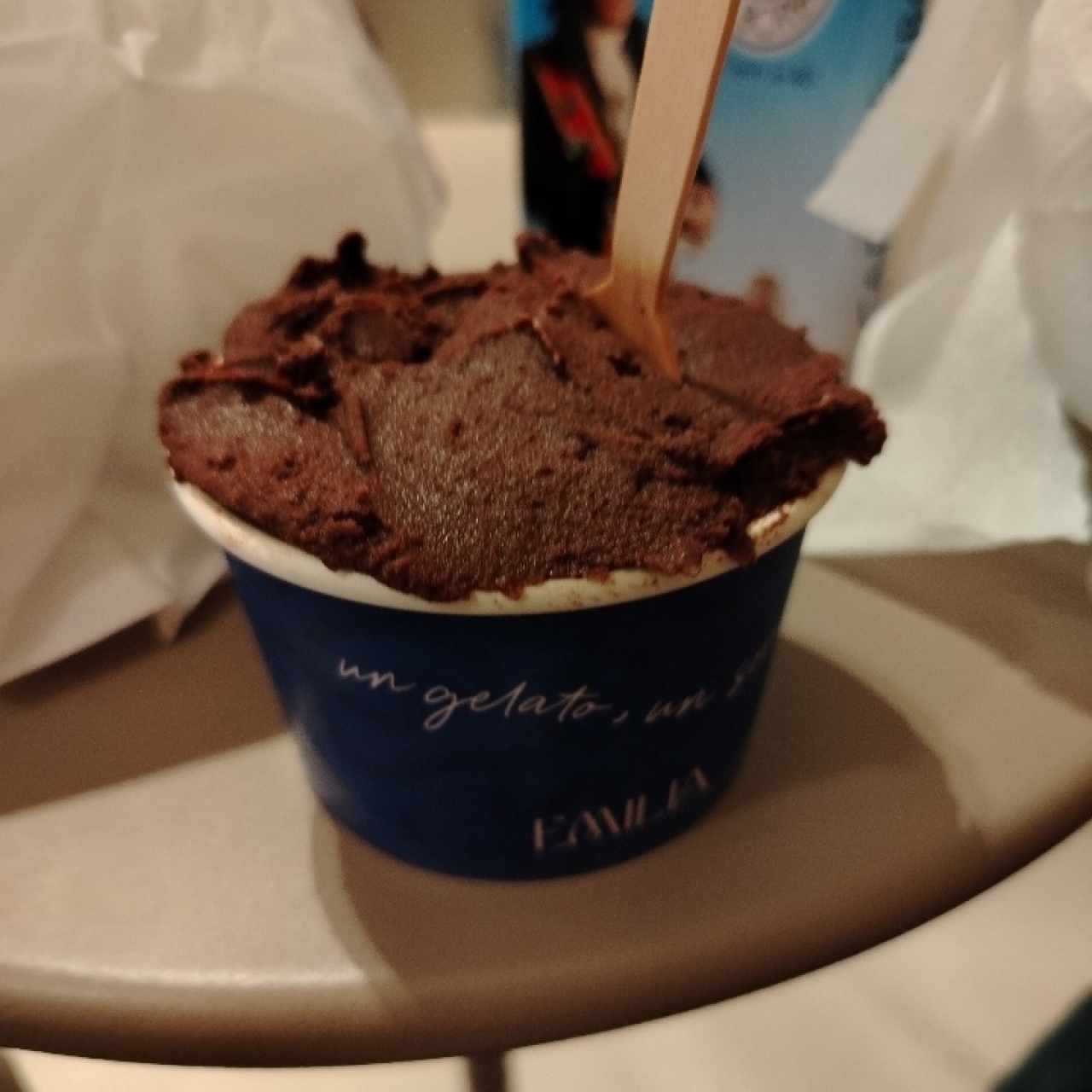 Chocolate sorbete 