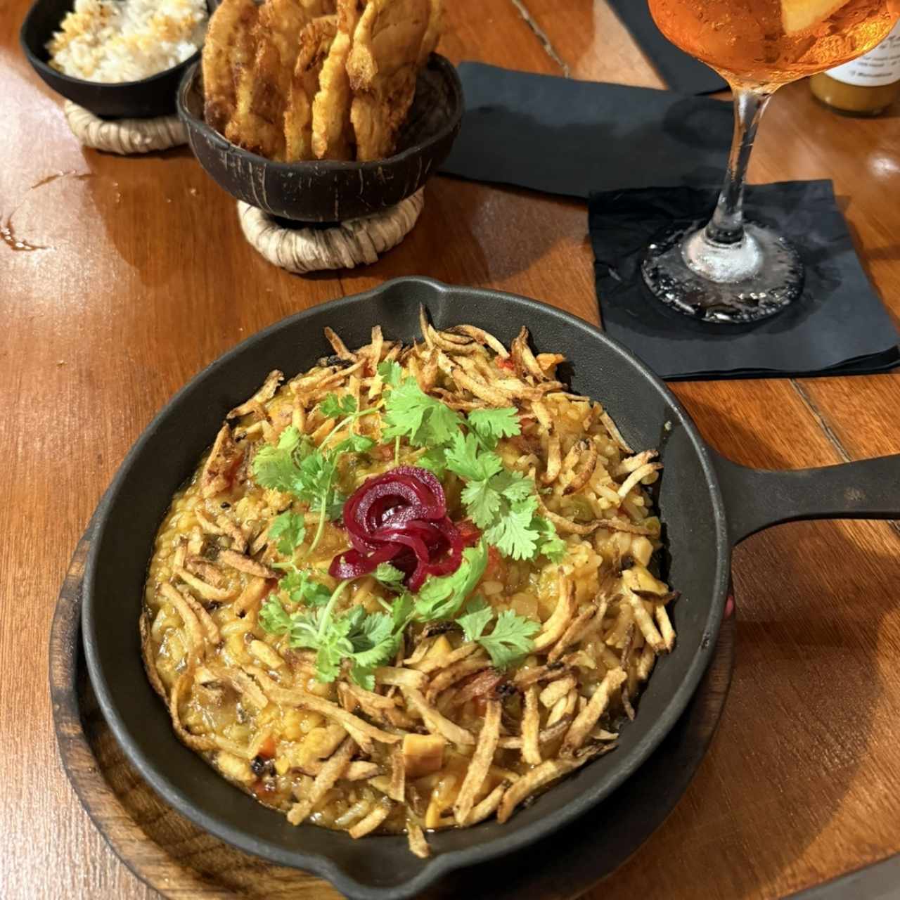 Arroz meloso de mariscos 
