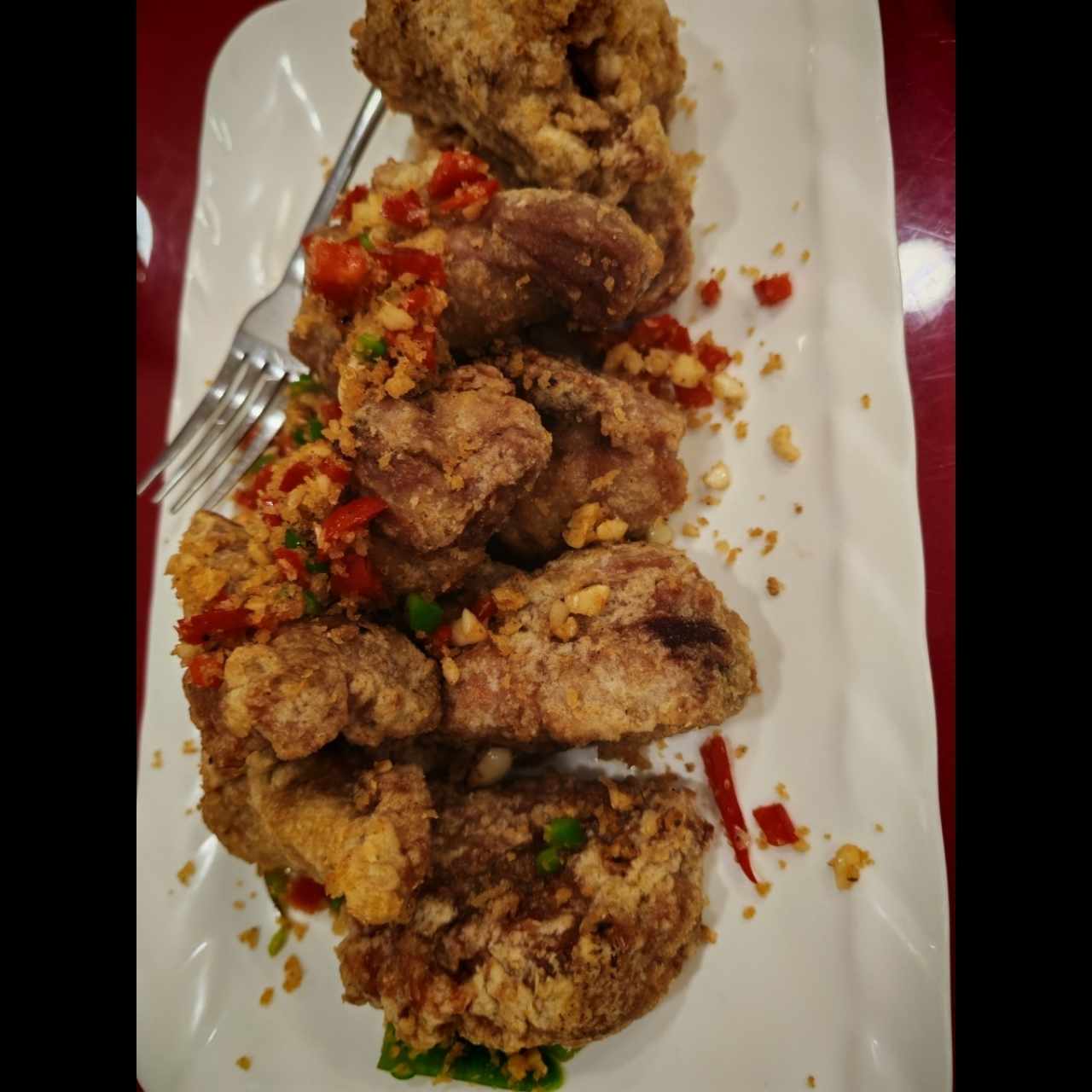 Costillitas fritas en sal y pimienta 