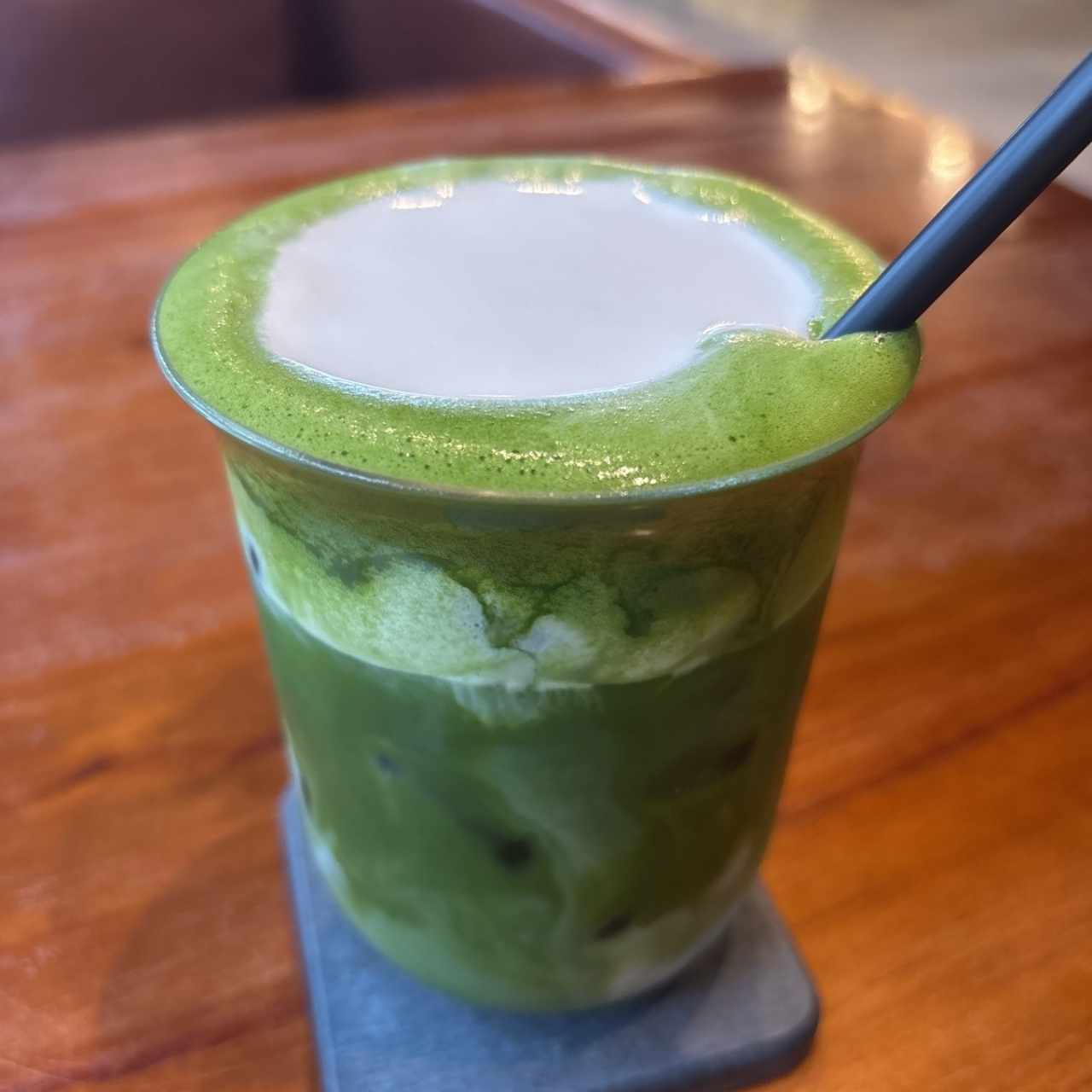 Honey foam matcha