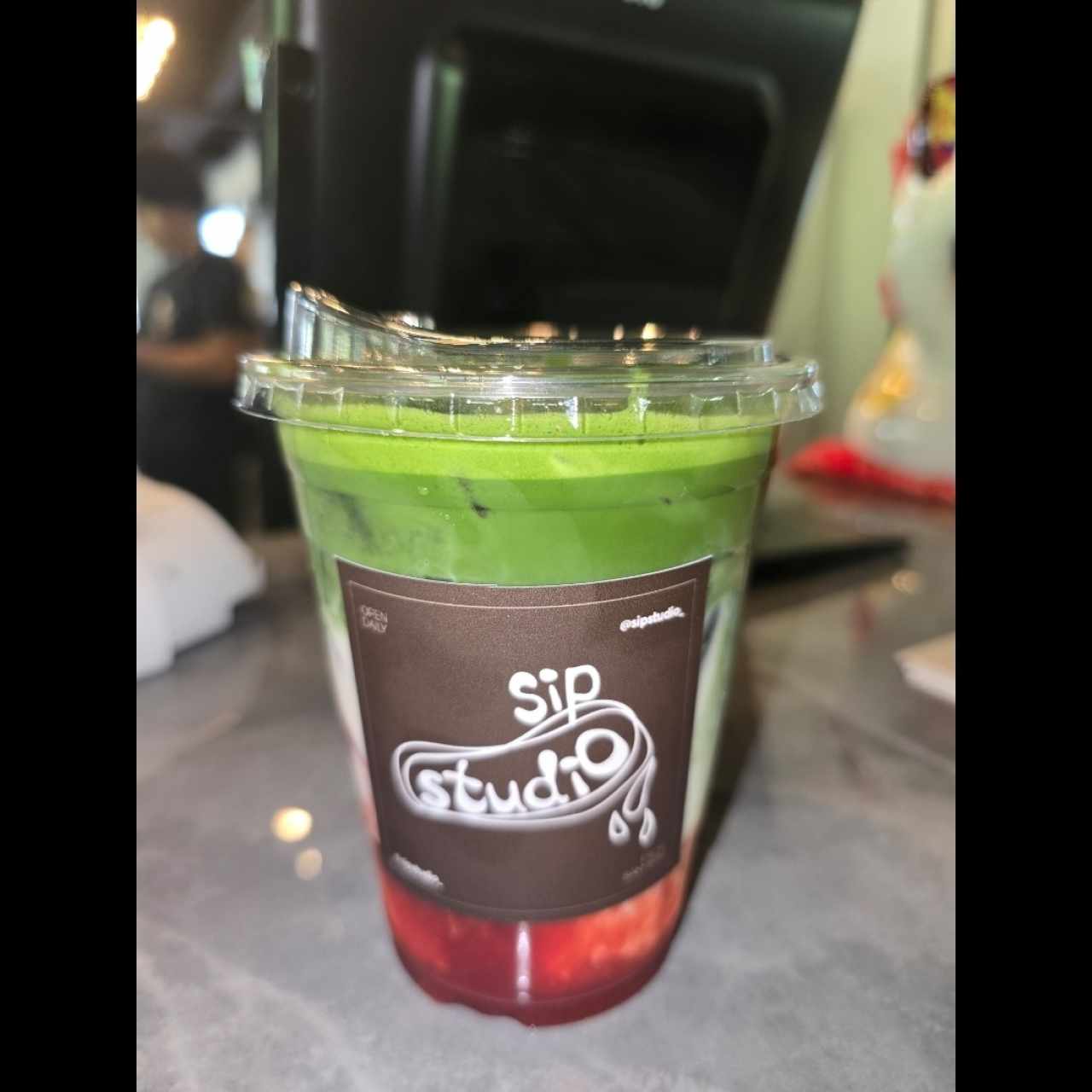 Matcha Latte de Fresa