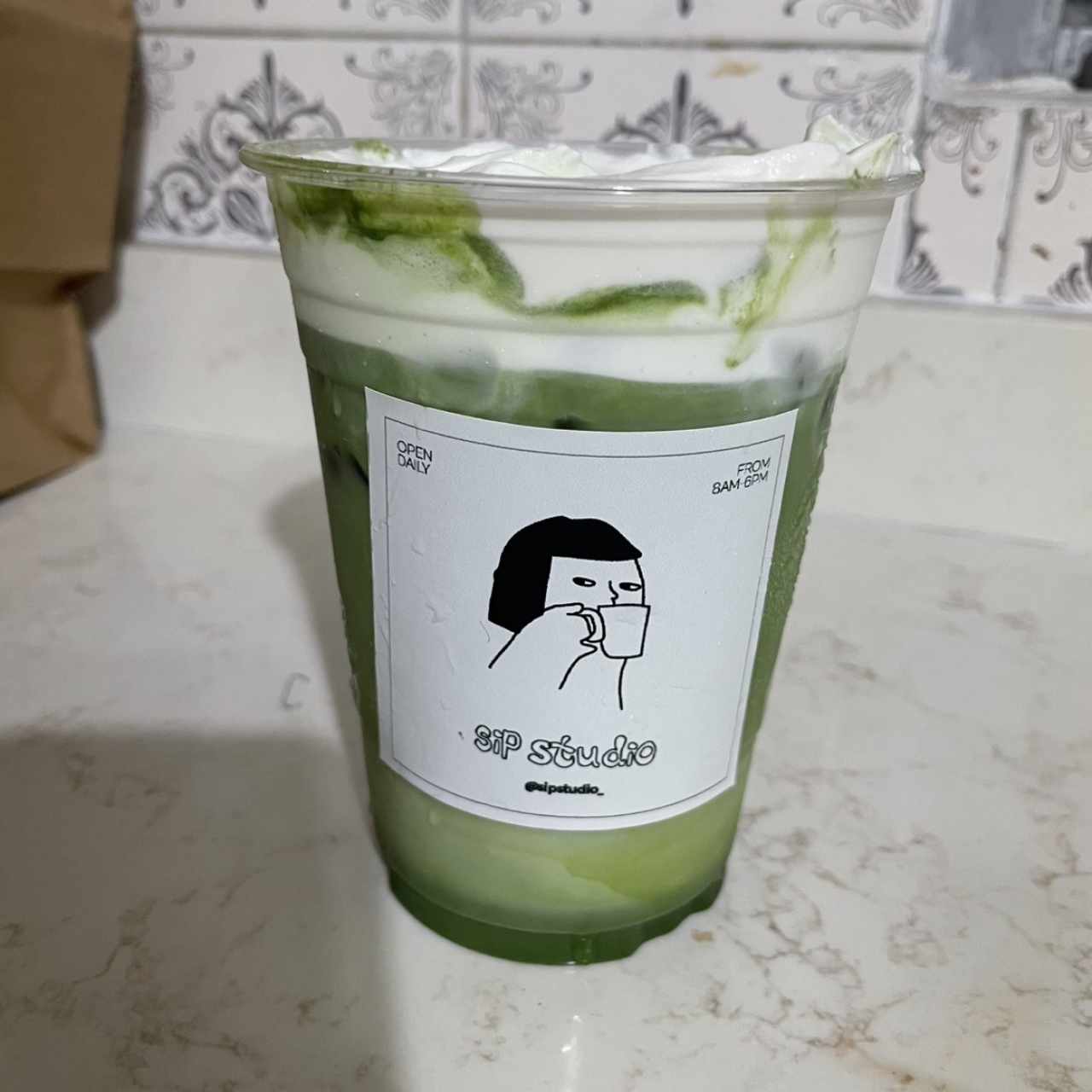 Honey Foam Matcha Latte