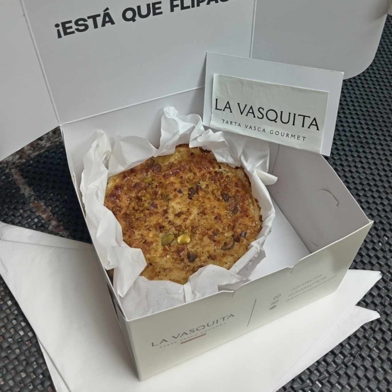 Tarta vasca de Pistachio 