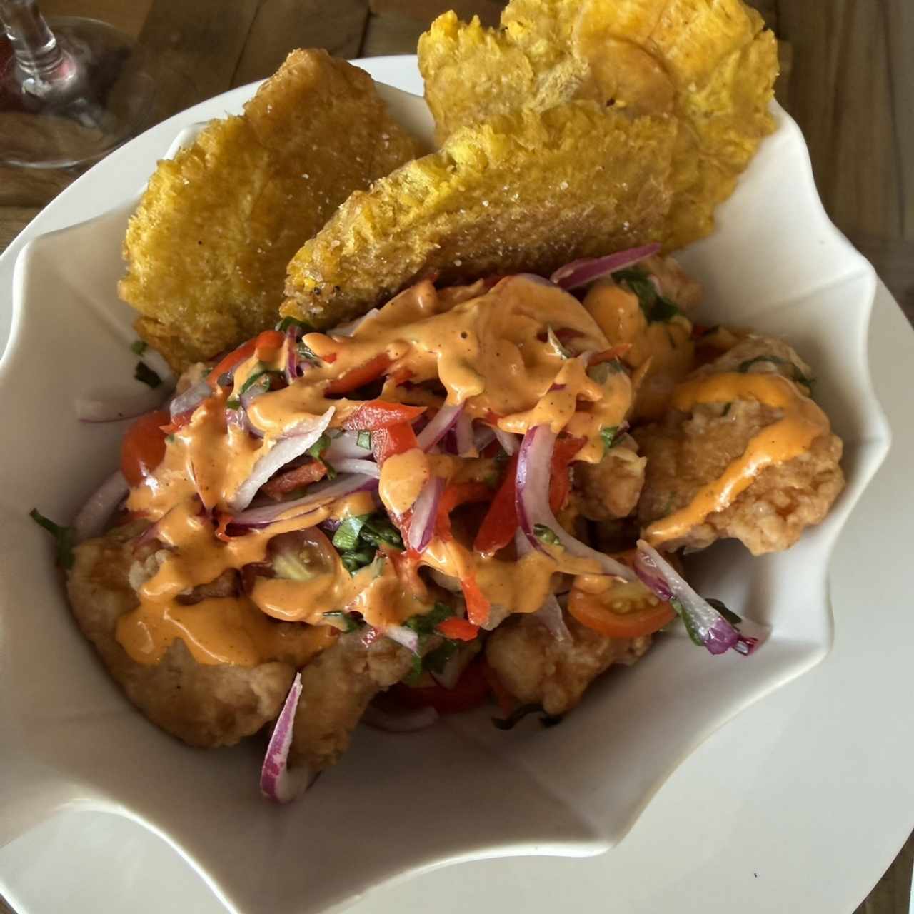 Ceviche frito 